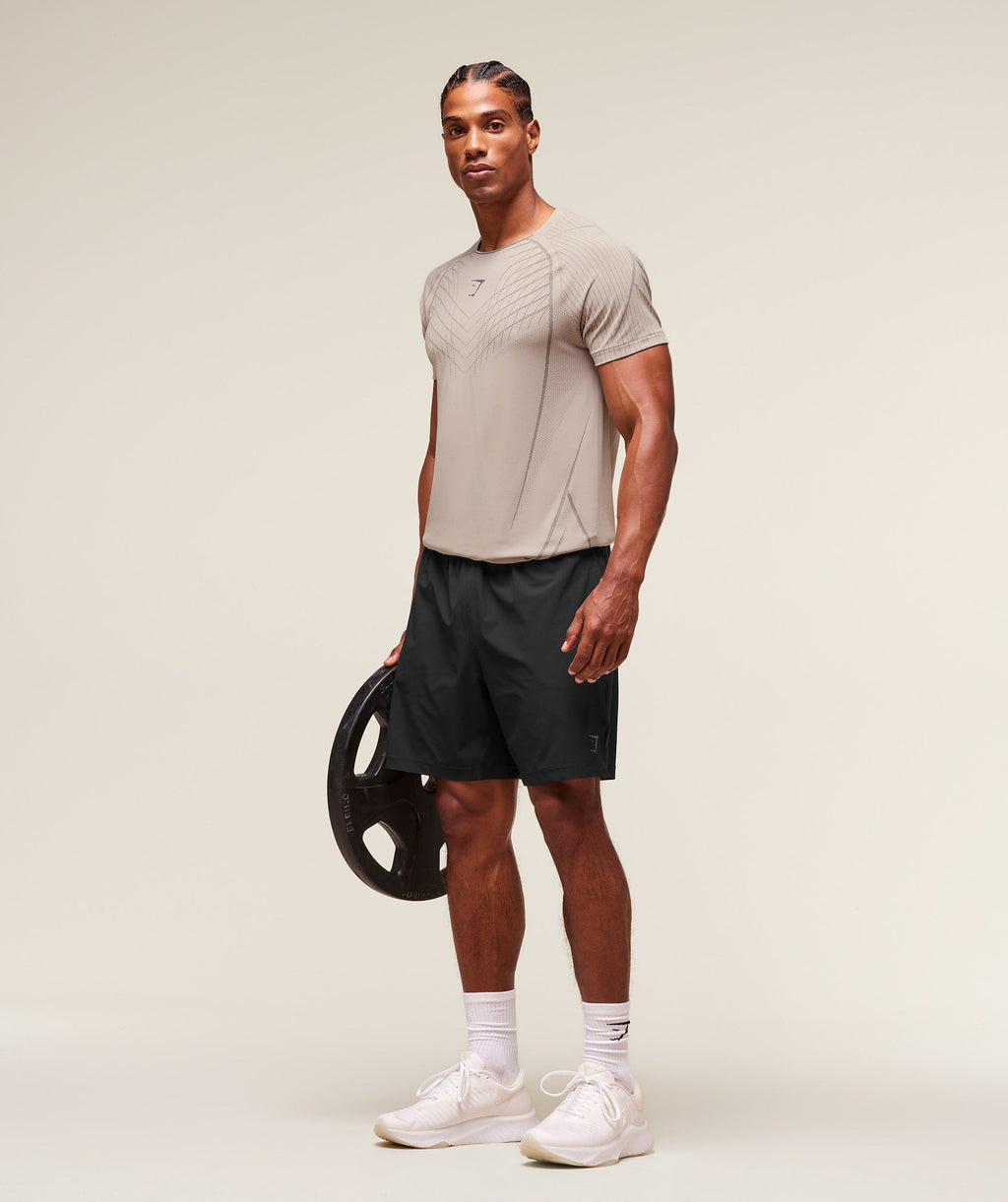 Apex Seamless T-Shirt - Mushroom Grey/Pitch Grey — imagem 7