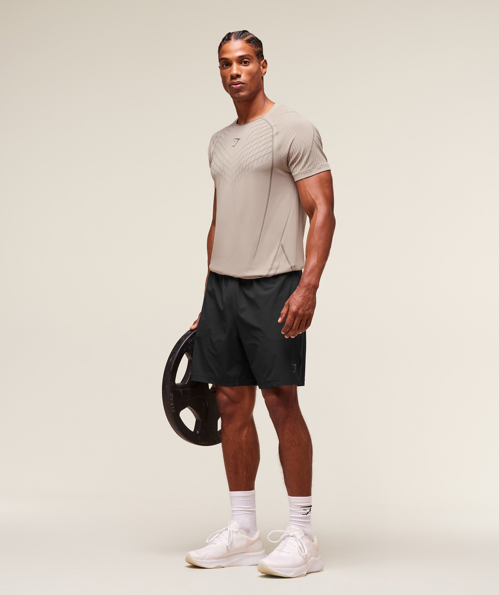 Apex Seamless T-Shirt - Mushroom Grey/Pitch Grey — imagem 7