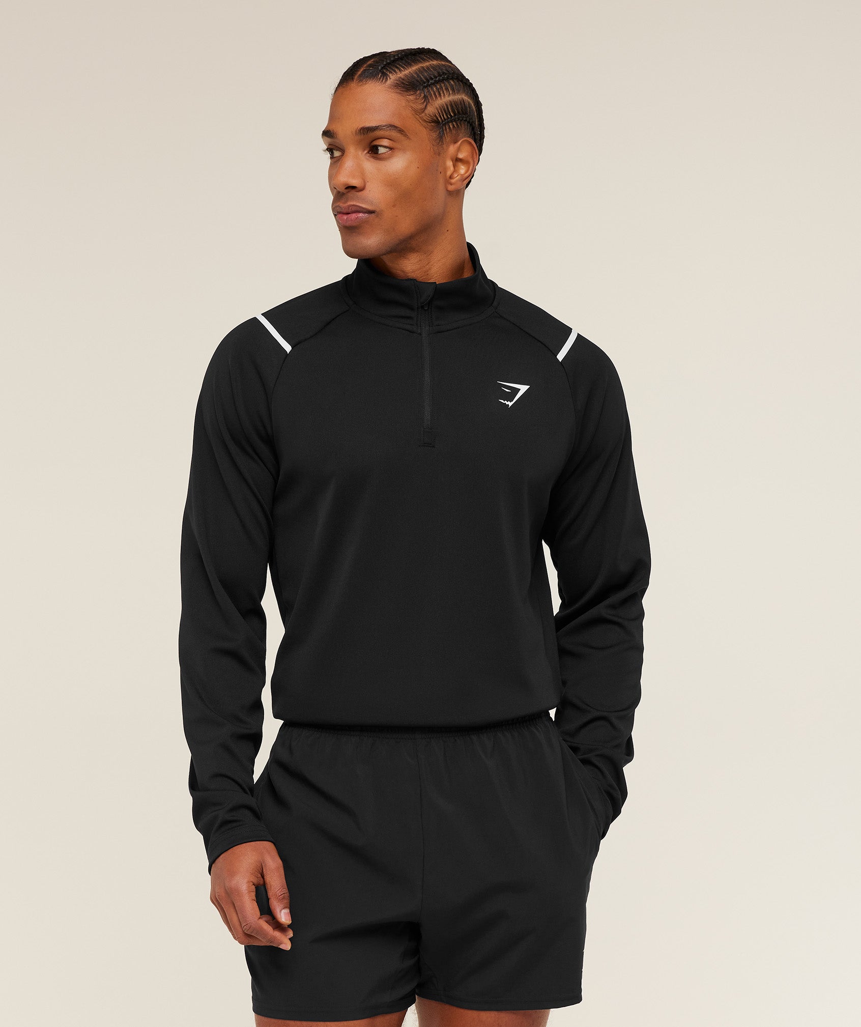Arrival Contrast 1/4 Zip - Black — imagem 1