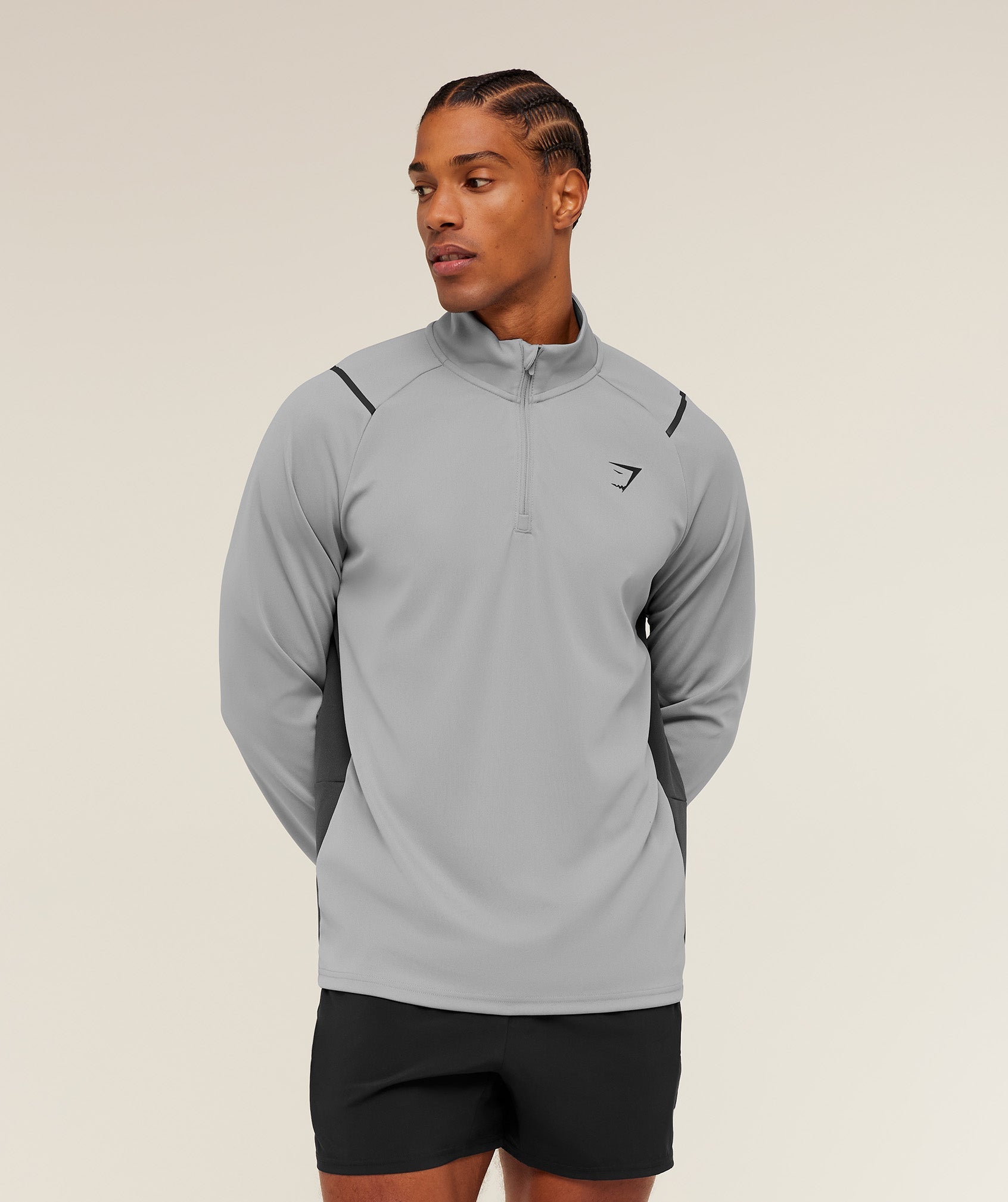 Arrival Contrast 1/4 Zip - Smokey Grey / Grey — imagem 4
