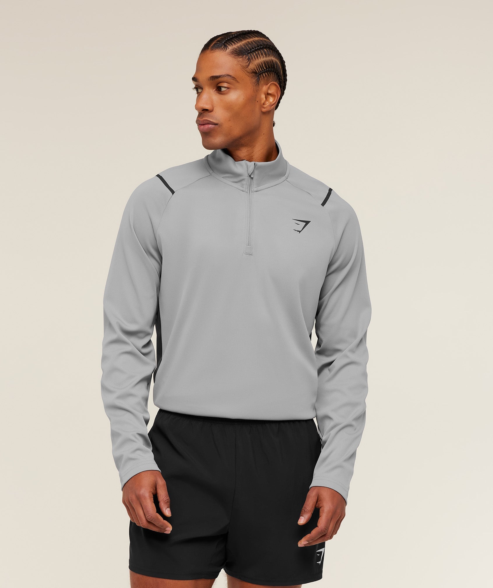 Arrival Contrast 1/4 Zip - Smokey Grey / Grey — imagem 1