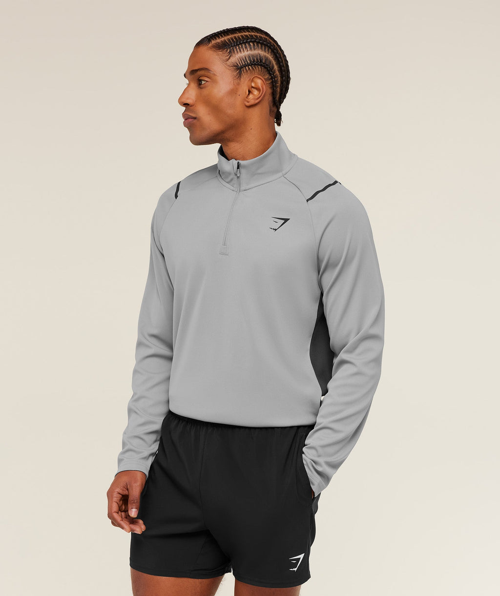 Arrival Contrast 1/4 Zip - Smokey Grey / Grey — imagem 3