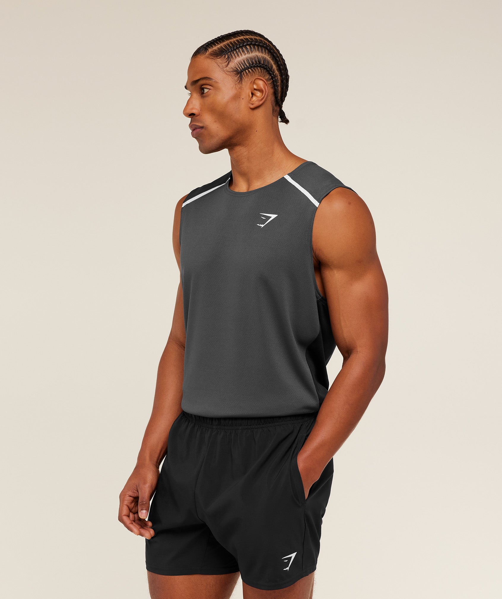 Arrival Contrast Tank - Grey/Black — imagem 3