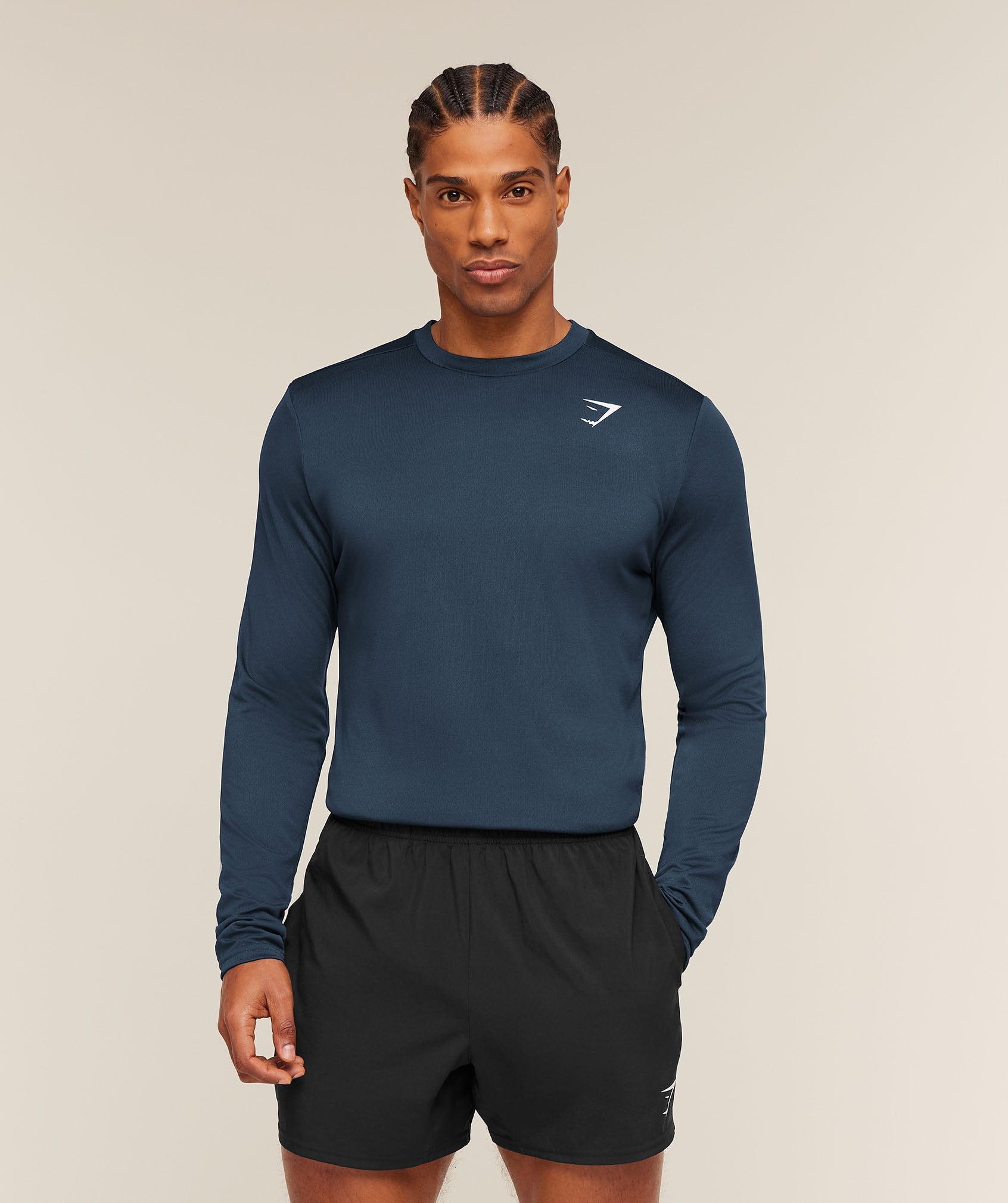 Arrival Long Sleeve T-Shirt - Navy — imagem 1