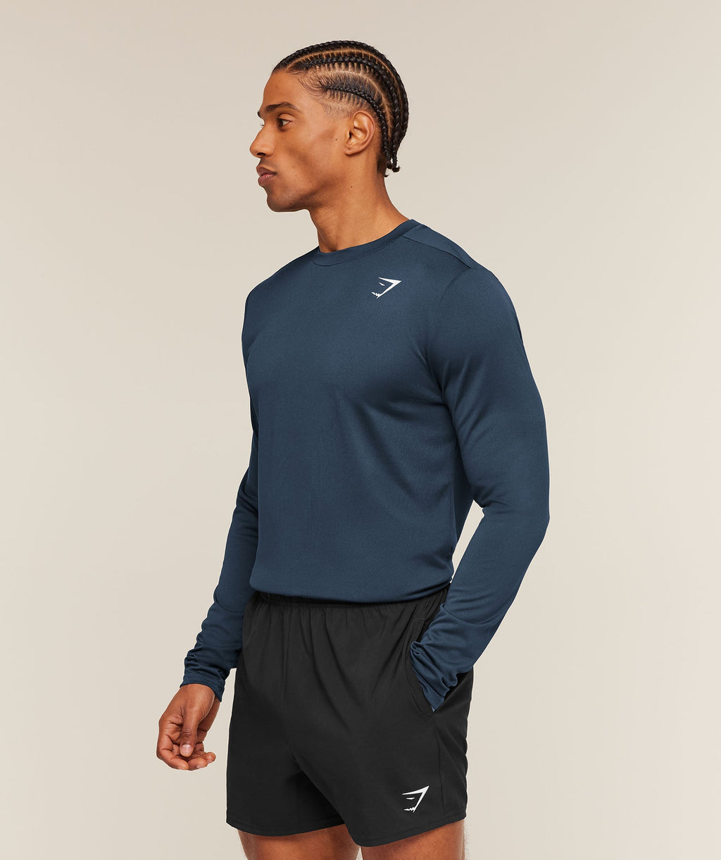 Arrival Long Sleeve T-Shirt - Navy — imagem 3