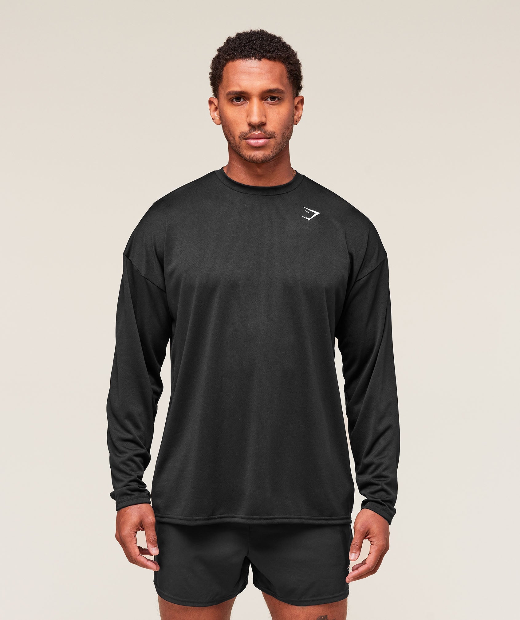 Arrival Oversized Long Sleeve T-Shirt - Black — imagem 3