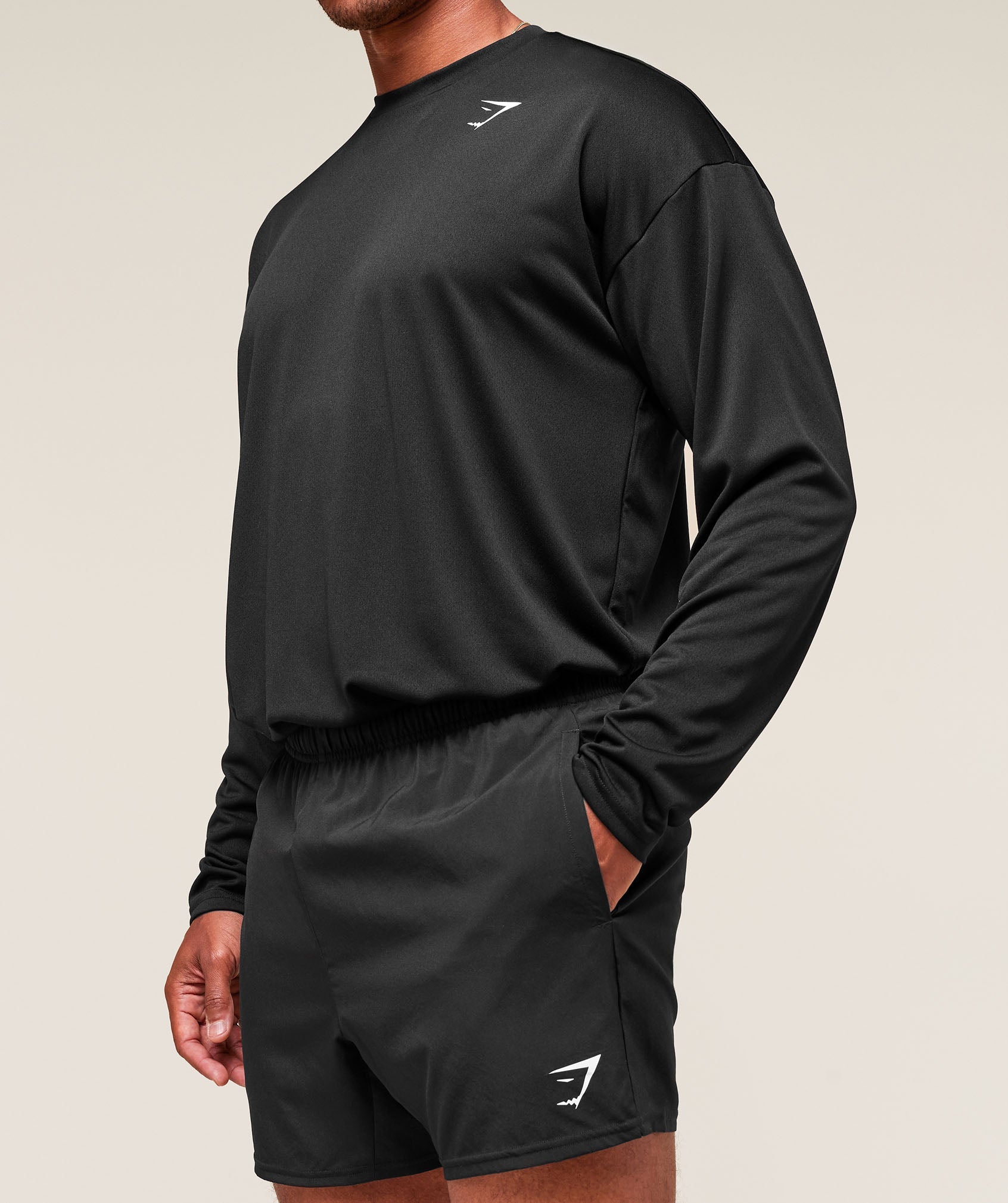 Arrival Oversized Long Sleeve T-Shirt - Black — imagem 4