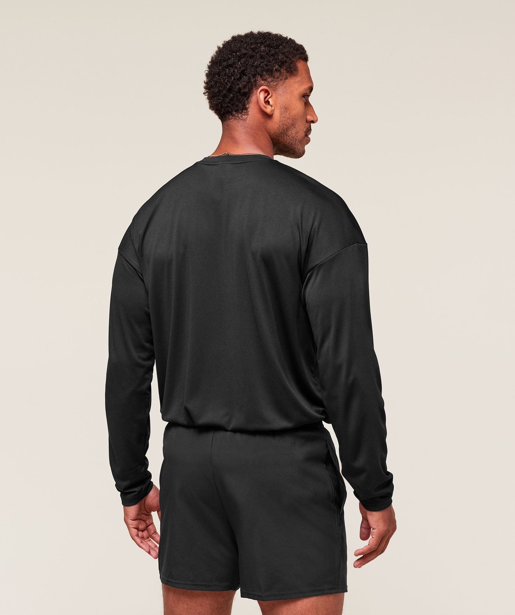 Arrival Oversized Long Sleeve T-Shirt - Black — imagem 2