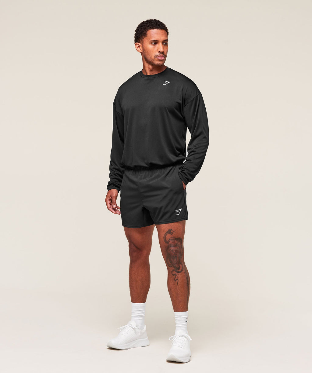 Arrival Oversized Long Sleeve T-Shirt - Black — imagem 6