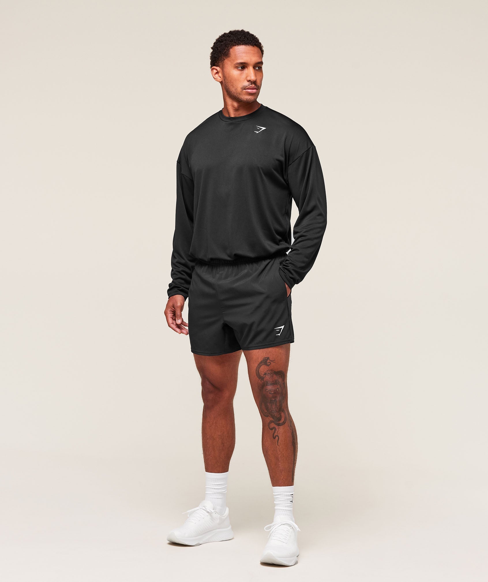 Arrival Oversized Long Sleeve T-Shirt - Black — imagem 6