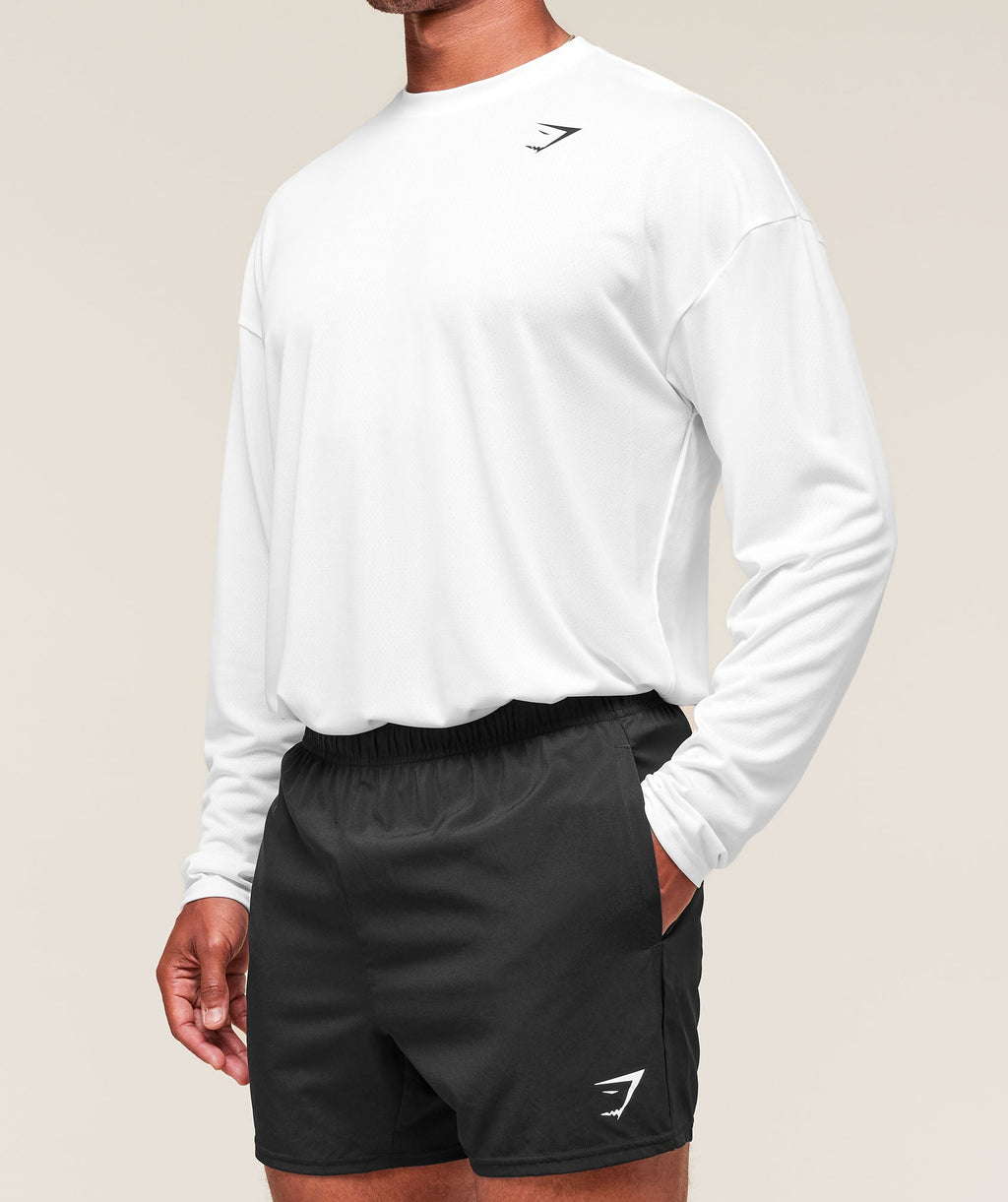 Arrival Oversized Long Sleeve T-Shirt - White — imagem 5