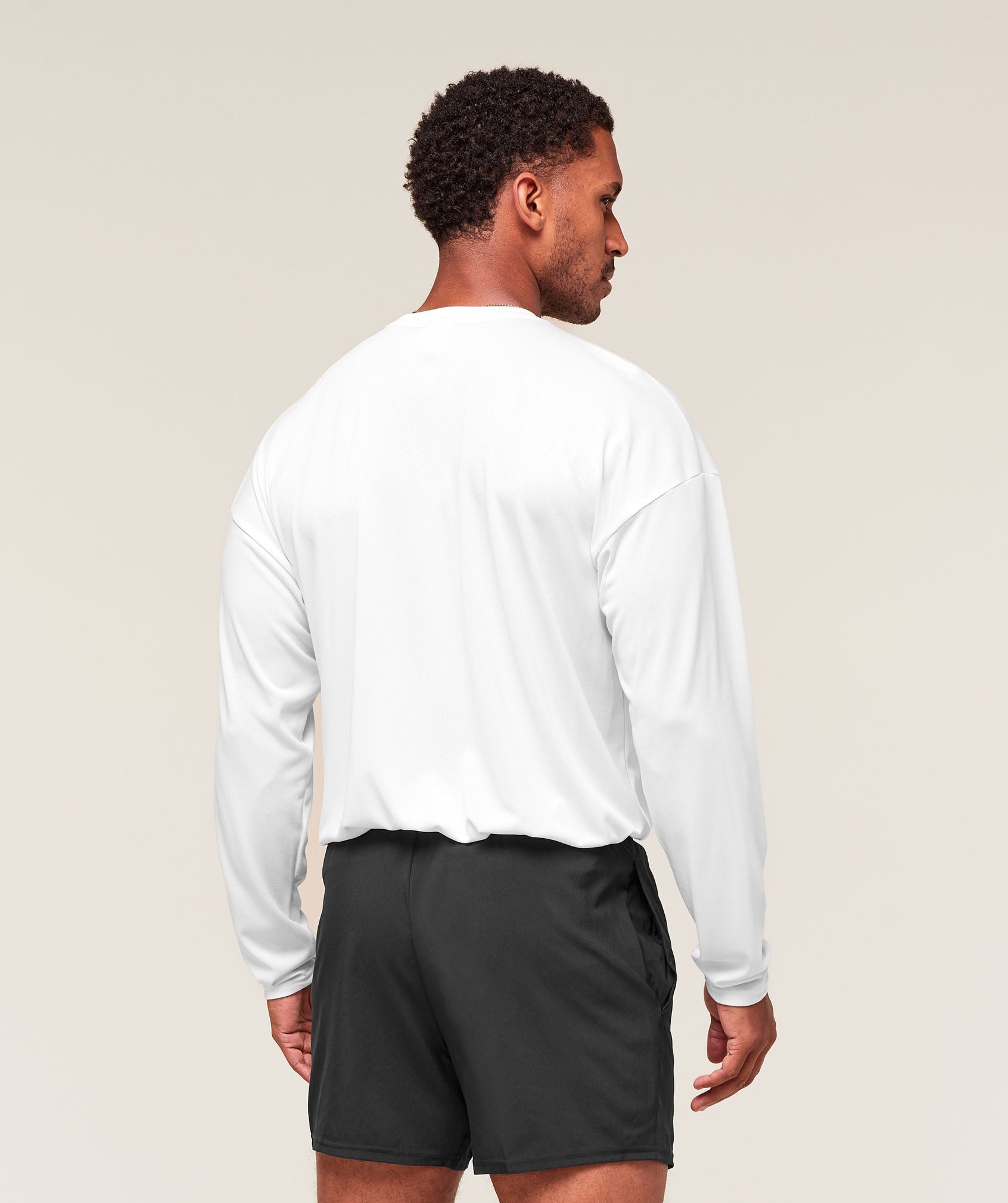Arrival Oversized Long Sleeve T-Shirt - White — imagem 2