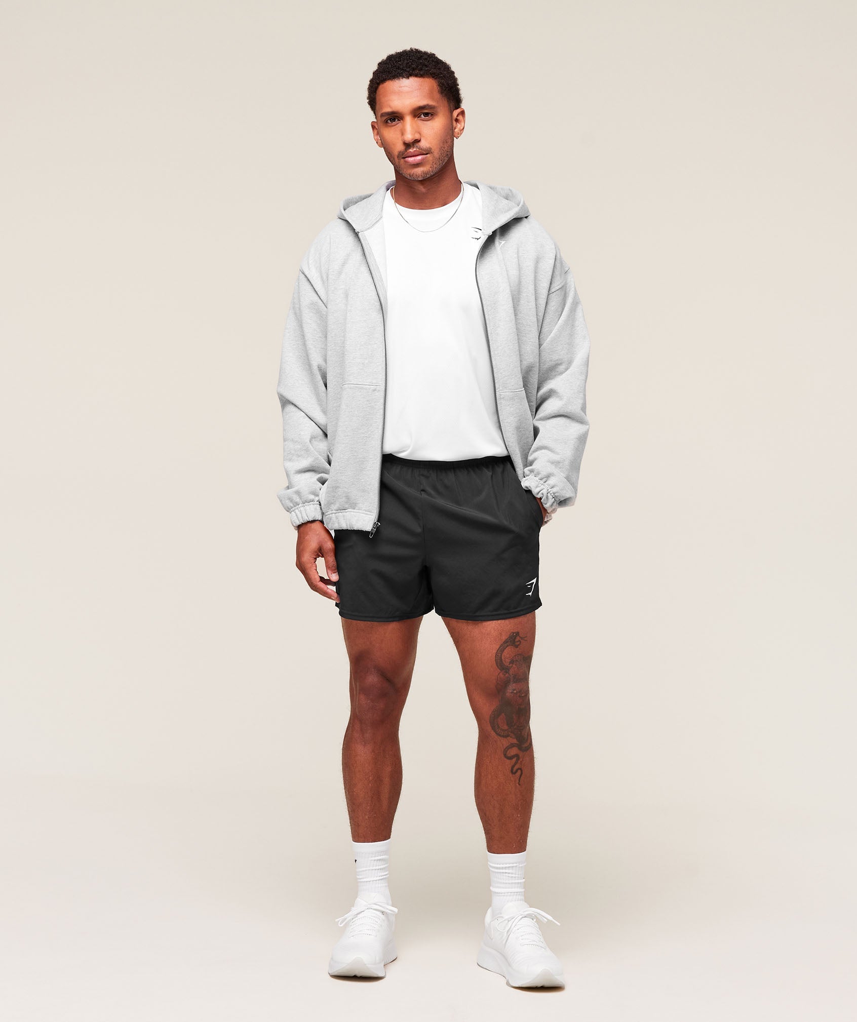 Arrival Oversized Long Sleeve T-Shirt - White — imagem 4