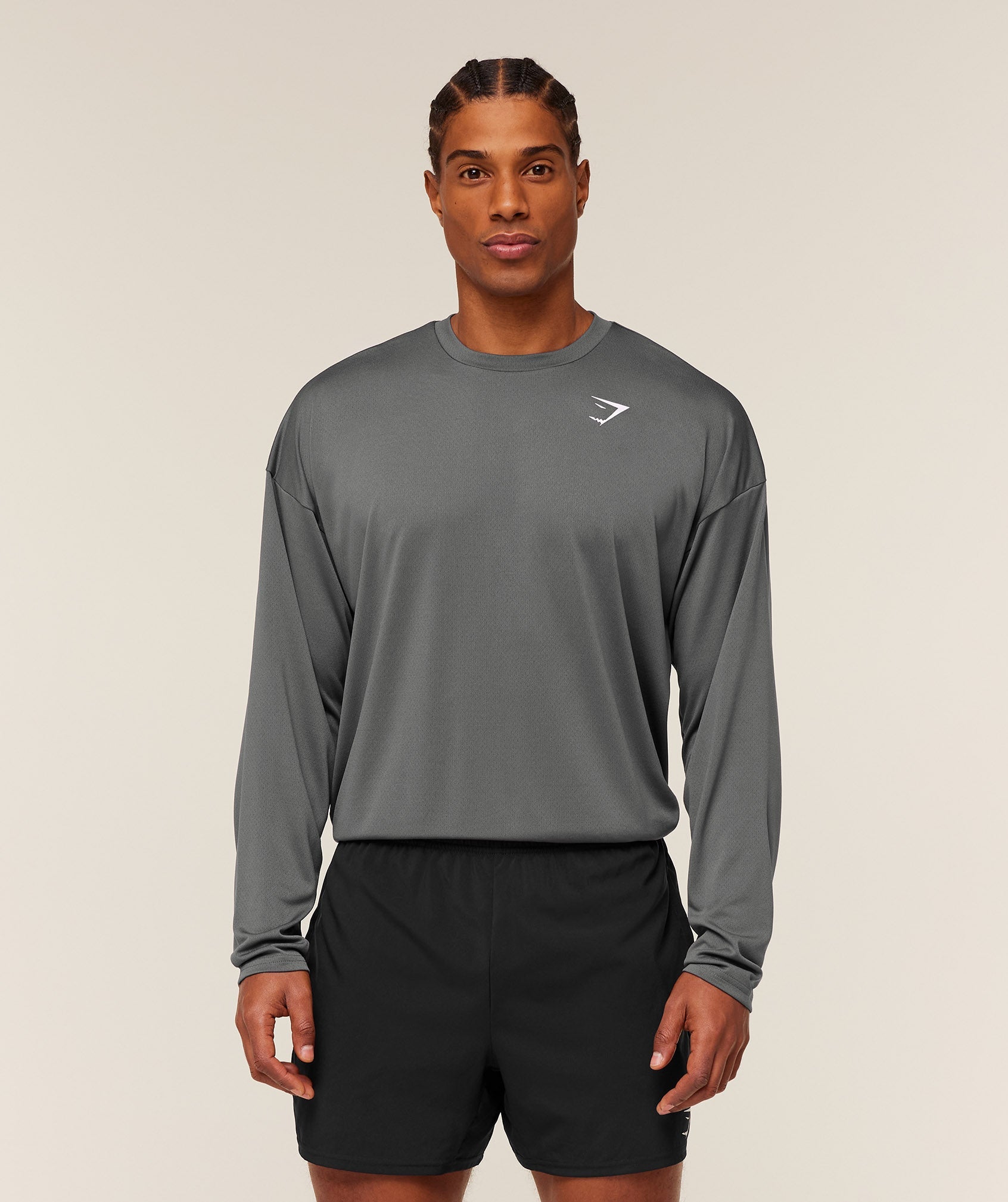 Arrival Oversized Long Sleeve T-Shirt - Silhouette Grey — imagem 1