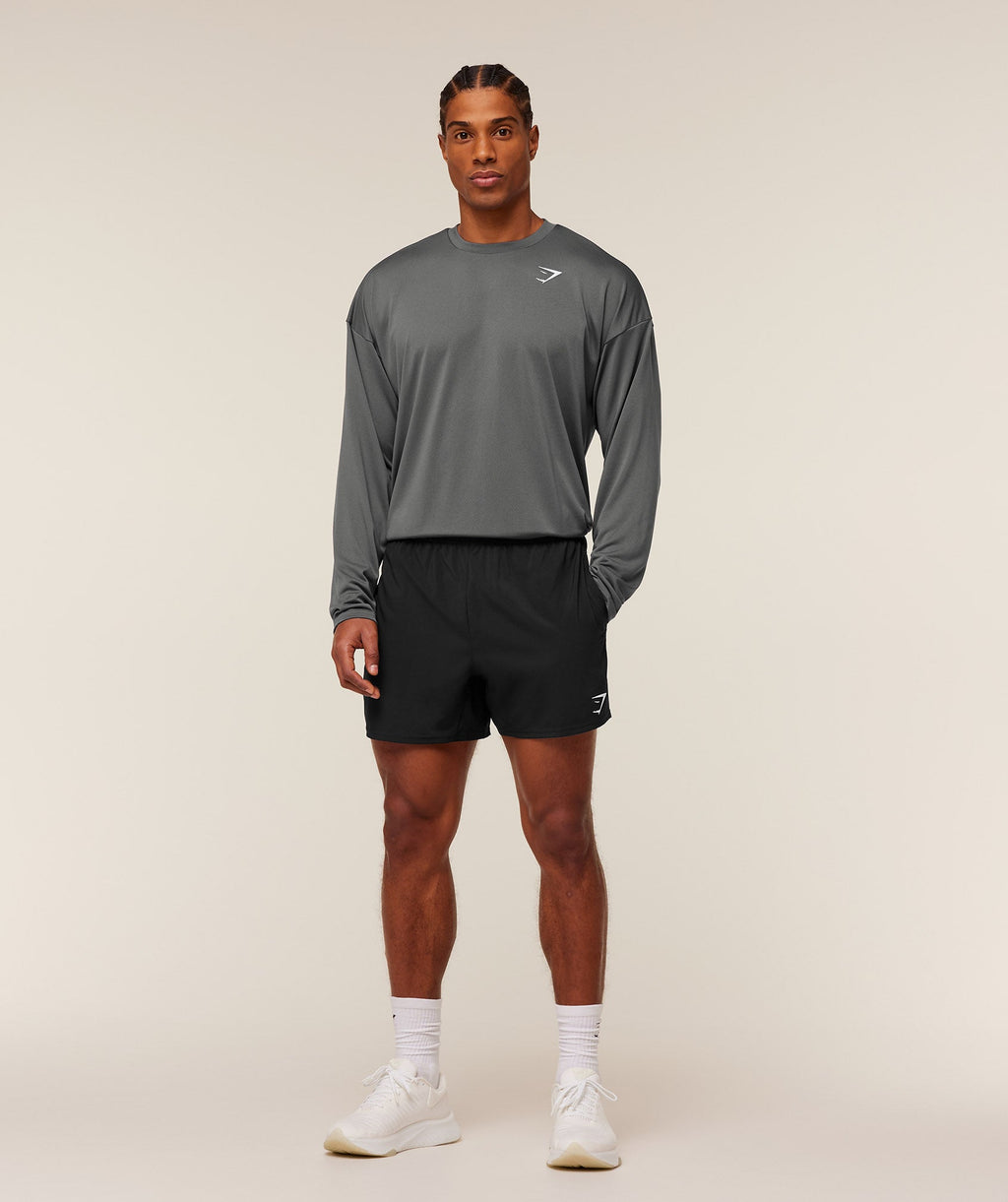 Arrival Oversized Long Sleeve T-Shirt - Silhouette Grey — imagem 4