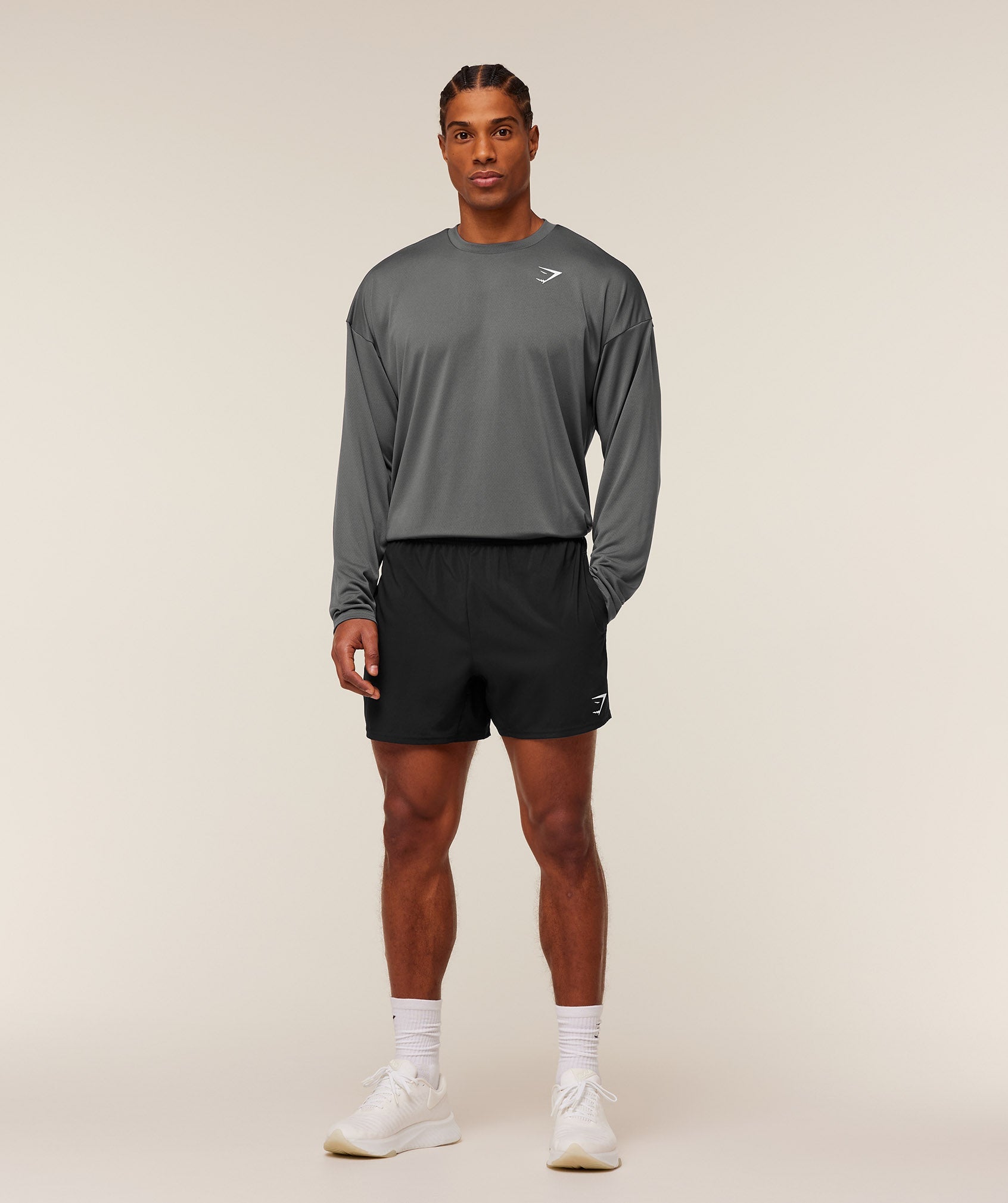 Arrival Oversized Long Sleeve T-Shirt - Silhouette Grey — imagem 4