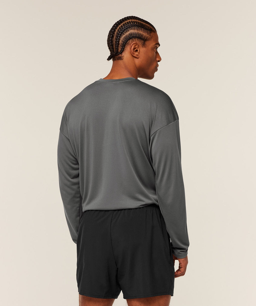 Arrival Oversized Long Sleeve T-Shirt - Silhouette Grey — imagem 3