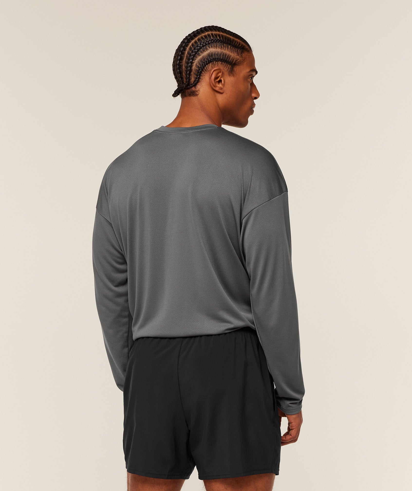 Arrival Oversized Long Sleeve T-Shirt - Silhouette Grey — imagem 3