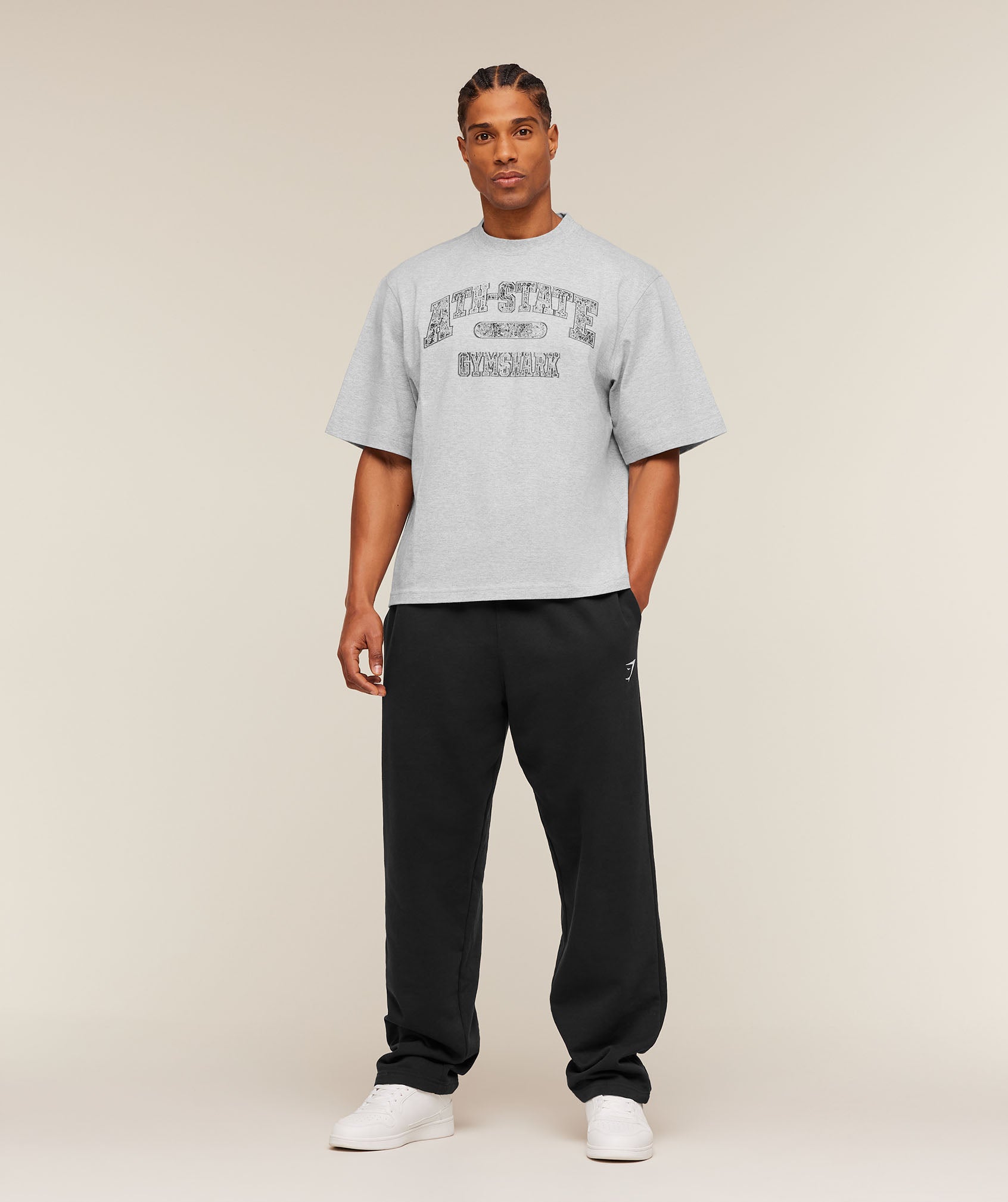 Ath-State Graphic T-Shirt - Light Grey Core Marl — imagem 4