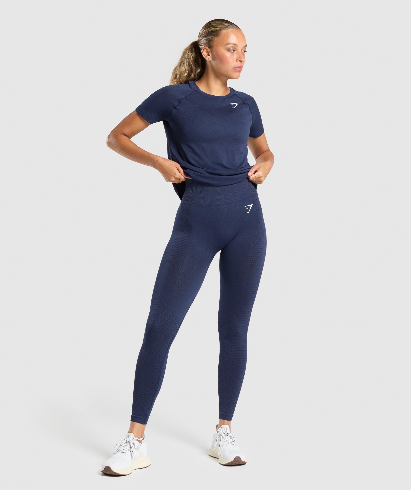 Vital Seamless 2.0 Light T-Shirt - Heavy Blue Marl — imagem 5