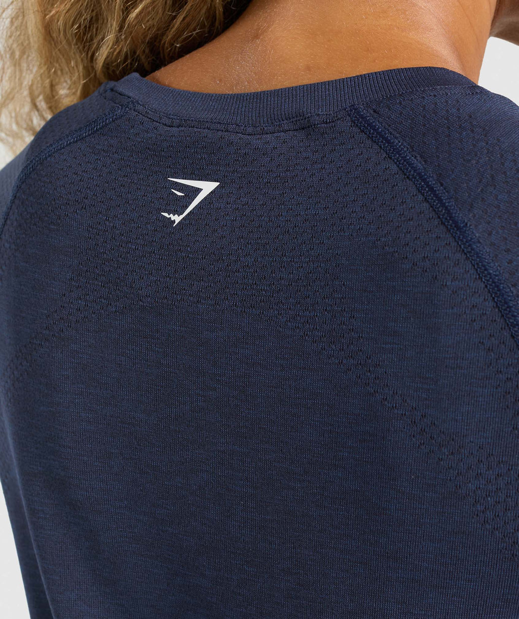 Vital Seamless 2.0 Light T-Shirt - Heavy Blue Marl — imagem 7