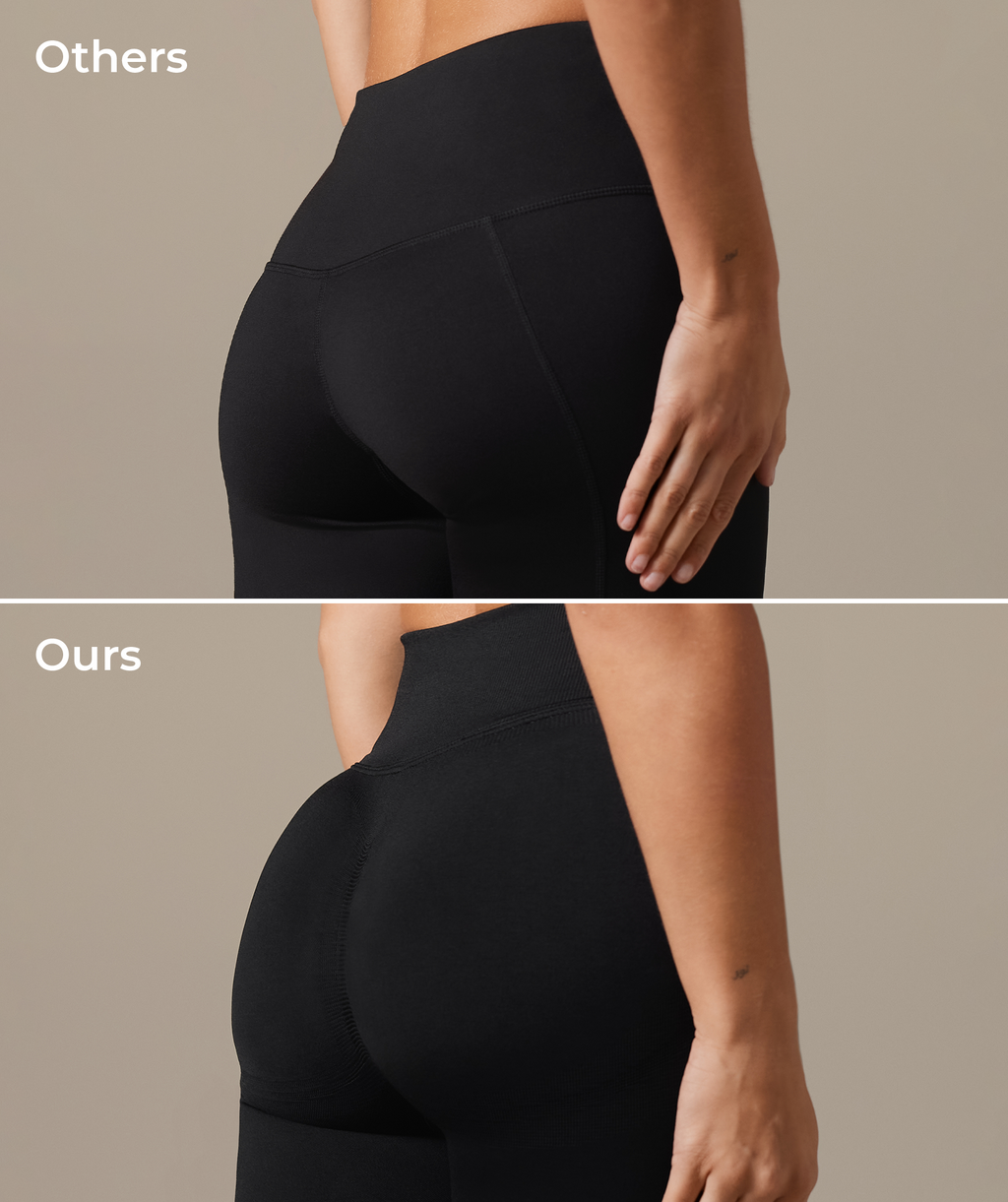 Lift Seamless High-Rise Leggings - Black/Black Marl — imagem 5