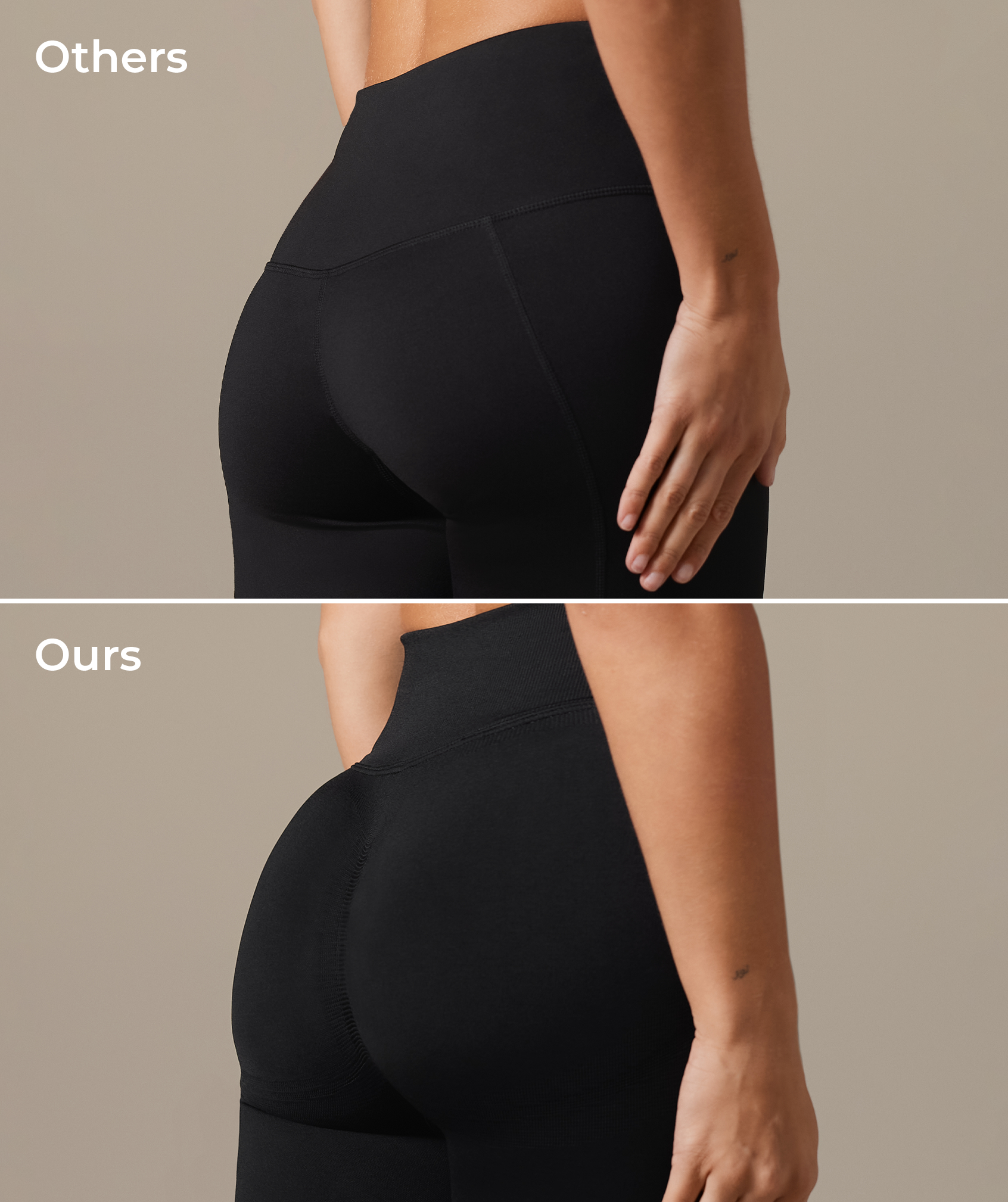 Lift Seamless High-Rise Leggings - Black/Black Marl — imagem 5