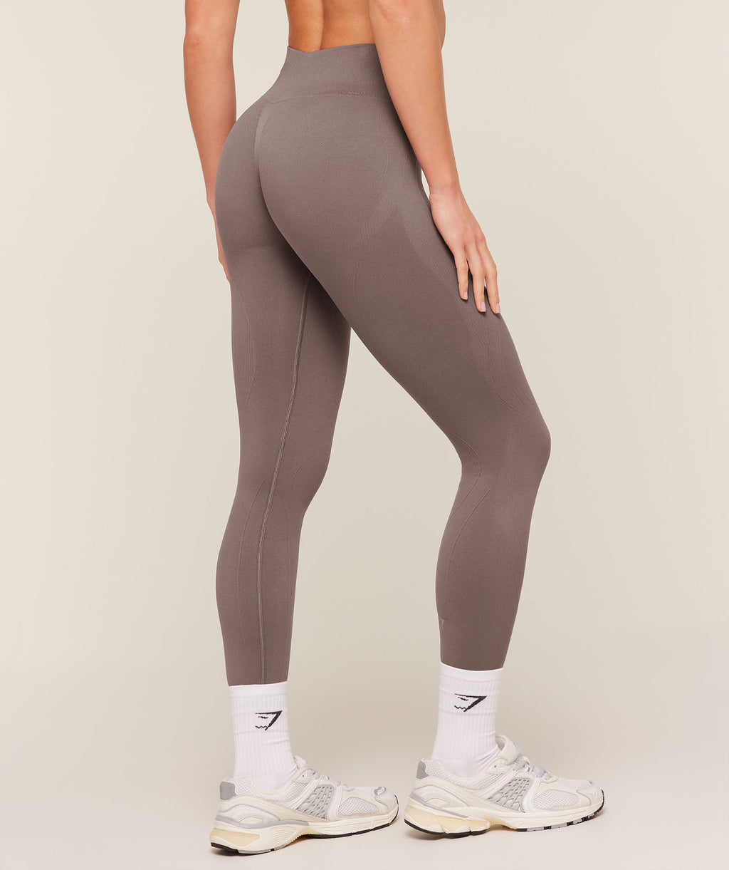 Poise Seamless Leggings - Cool Brown — imagem 2