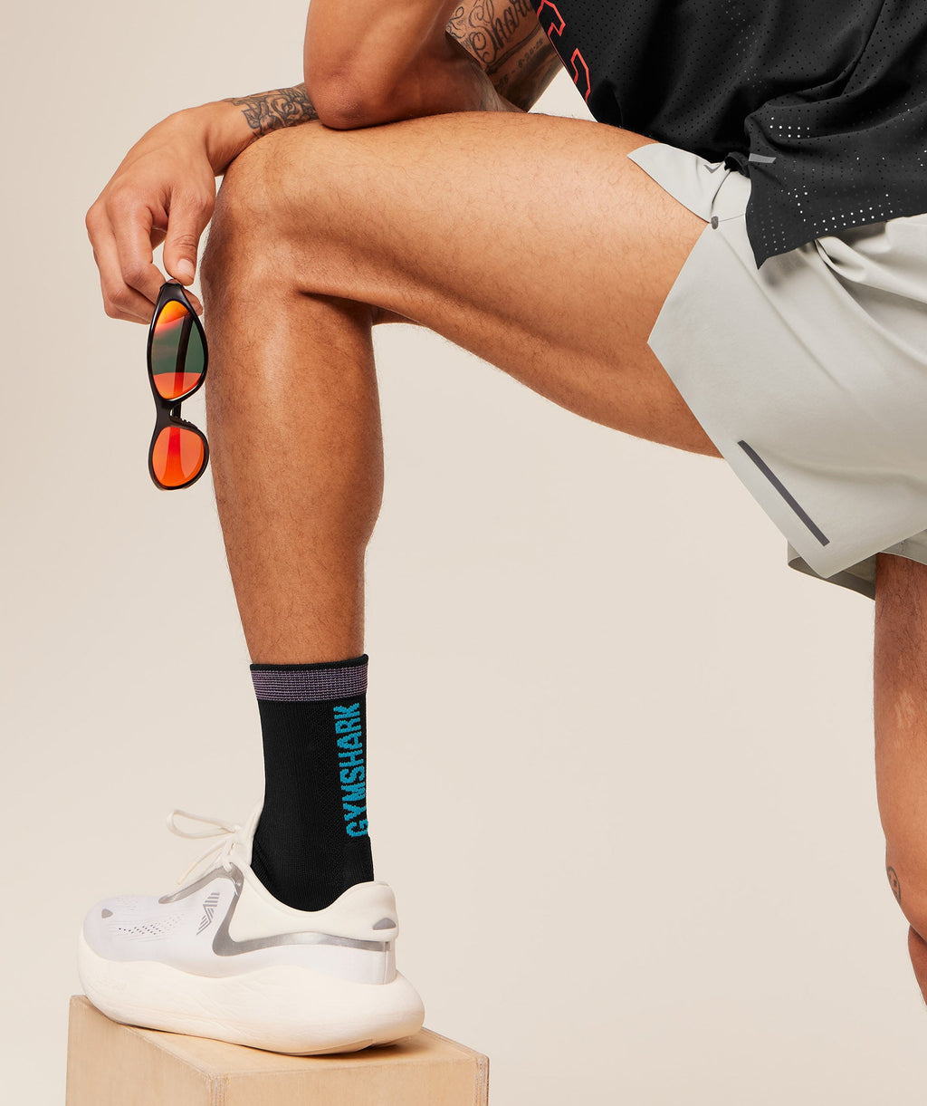 Running Elite Crew Sock Single - Black — imagem 5