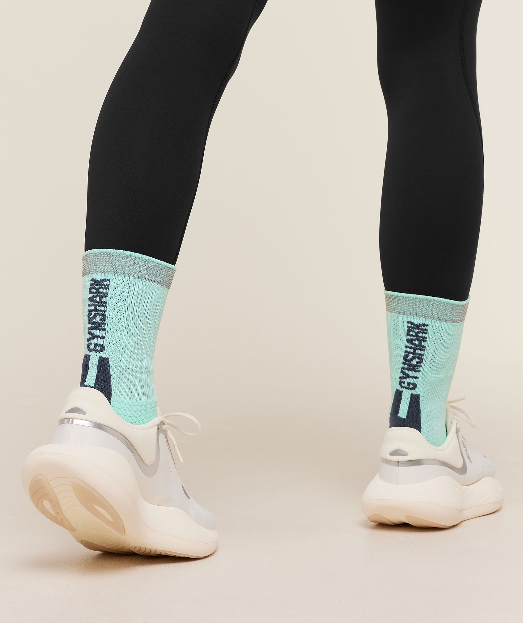 Running Elite Crew Sock Single - Pop Turquoise — imagem 7