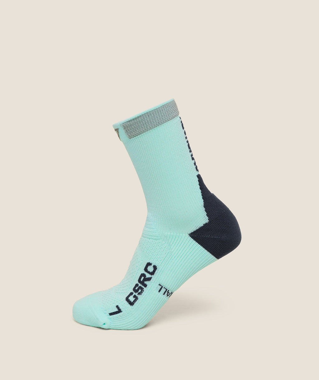 Running Elite Crew Sock Single - Pop Turquoise — imagem 1