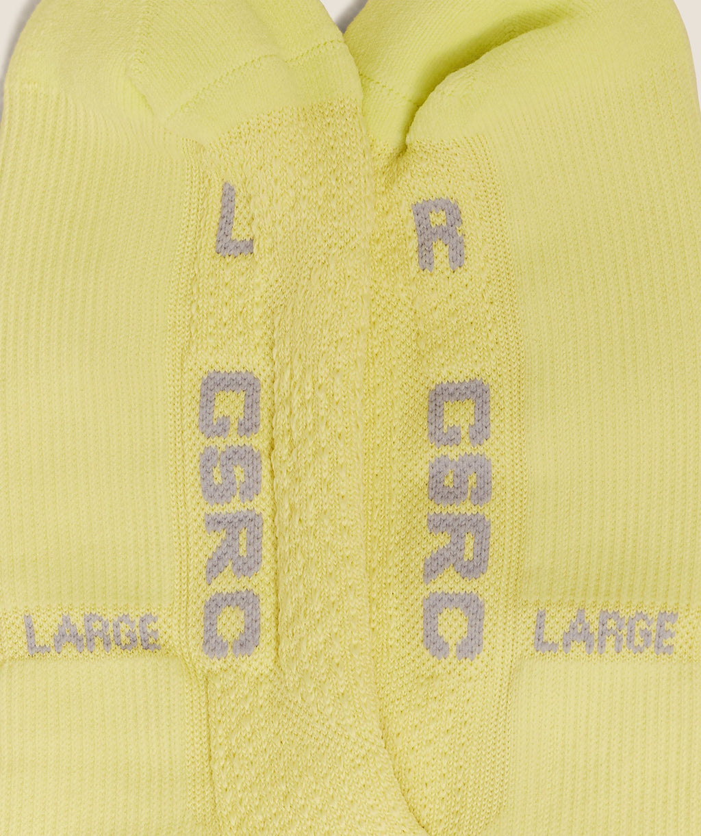 Running Elite Crew Sock Single - Sorbet Yellow — imagem 6