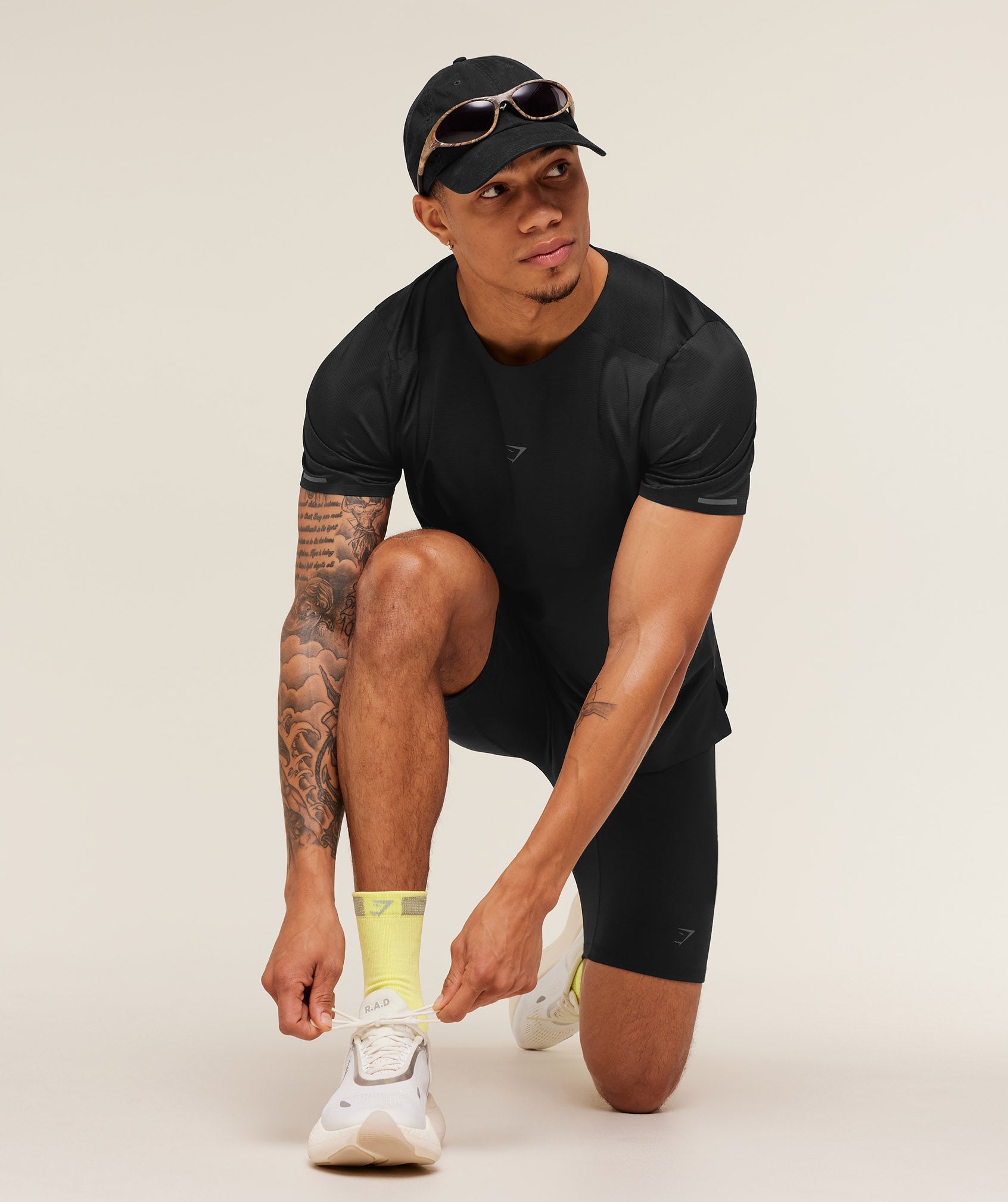 Running Elite Crew Sock Single - Sorbet Yellow — imagem 4