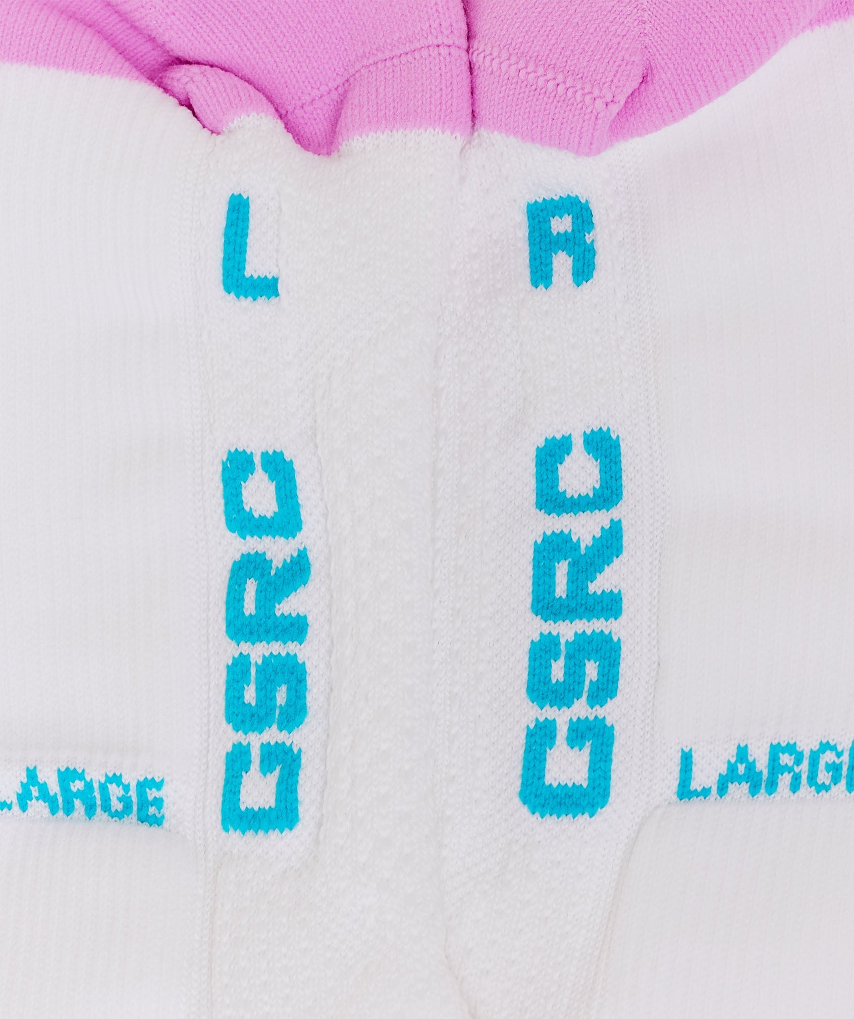 Running Elite Crew Sock Single - White/Brand Blue/Sour Pink — imagem 5