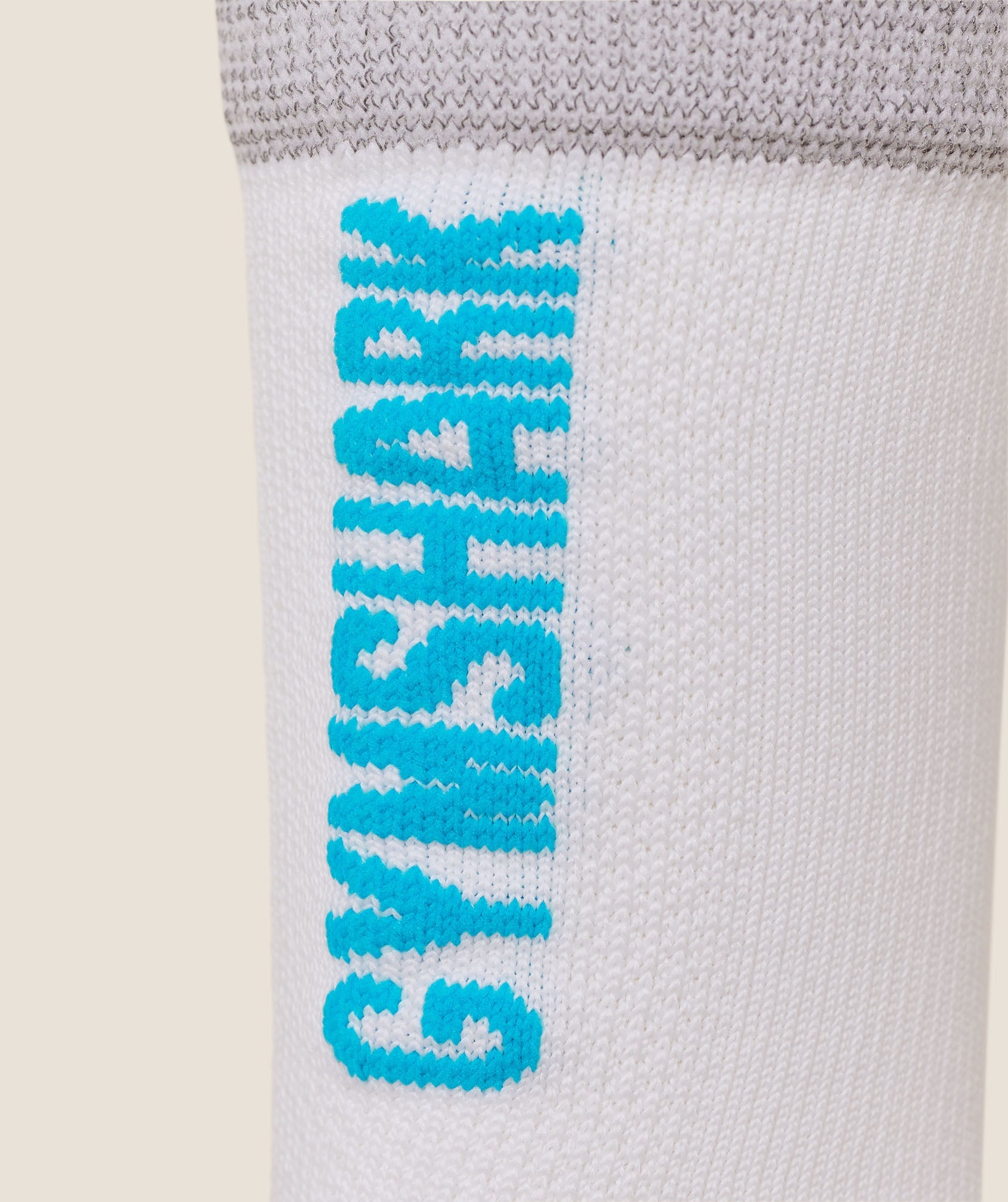 Running Elite Crew Sock Single - White/Brand Blue/Sour Pink — imagem 3