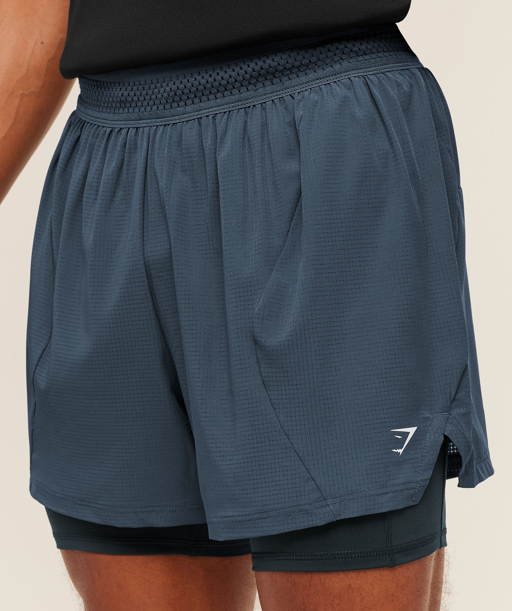 Running 4" 2in1 Shorts - GS Stealth Blue/GS Deep Petrol Blue — imagem 5