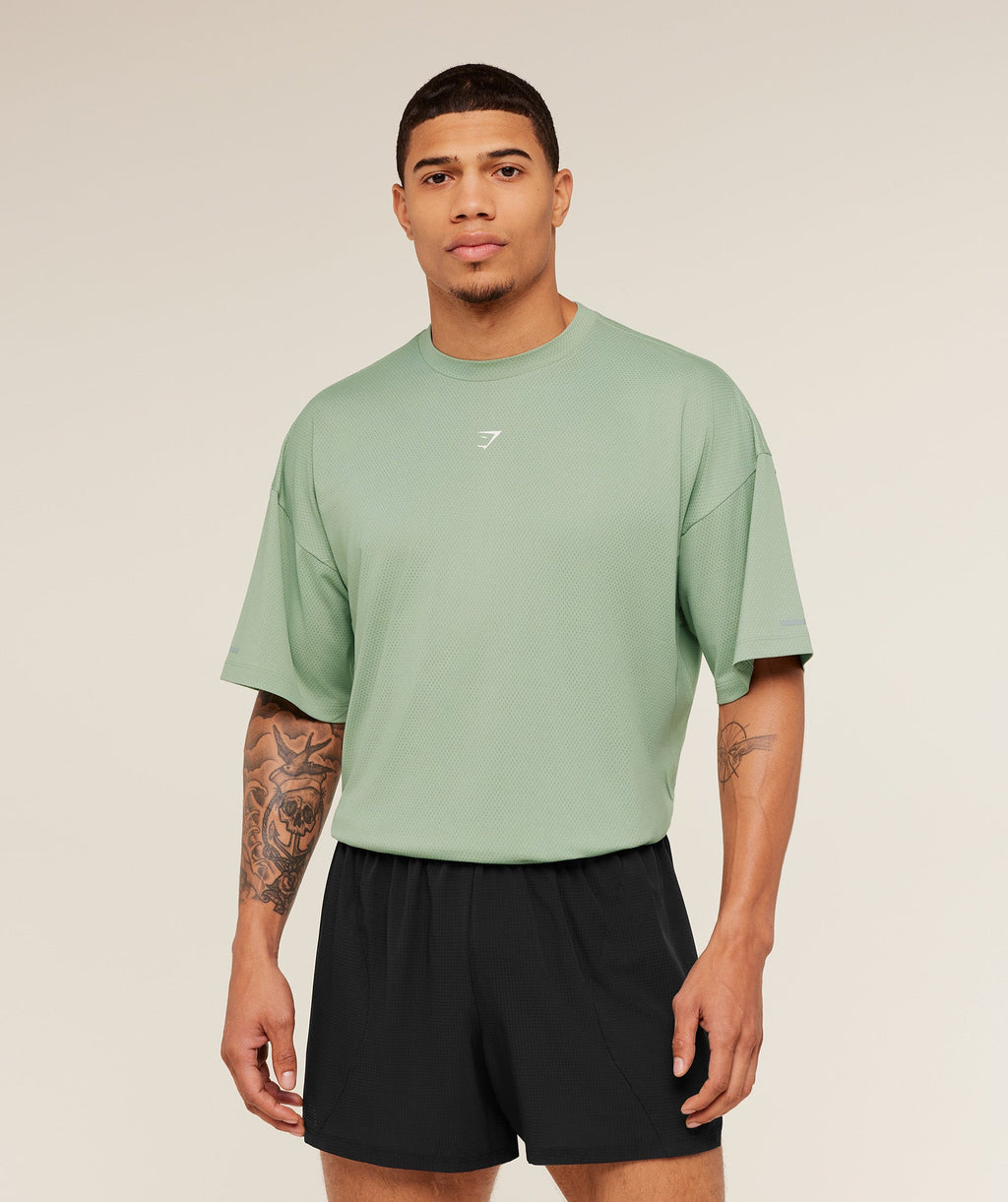 Running Graphic T-Shirt - GS Haze Green — imagem 2