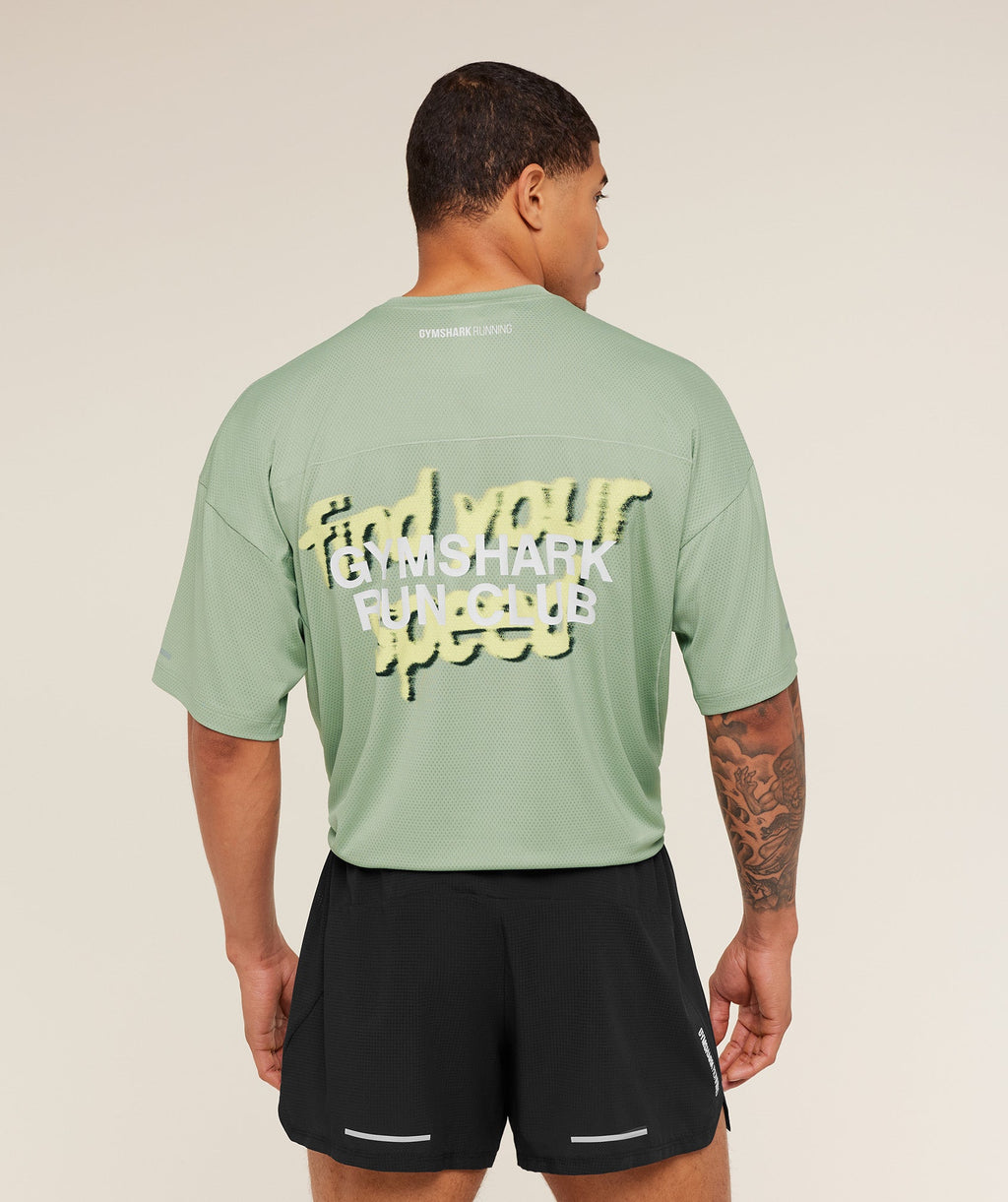 Running Graphic T-Shirt - GS Haze Green — imagem 1