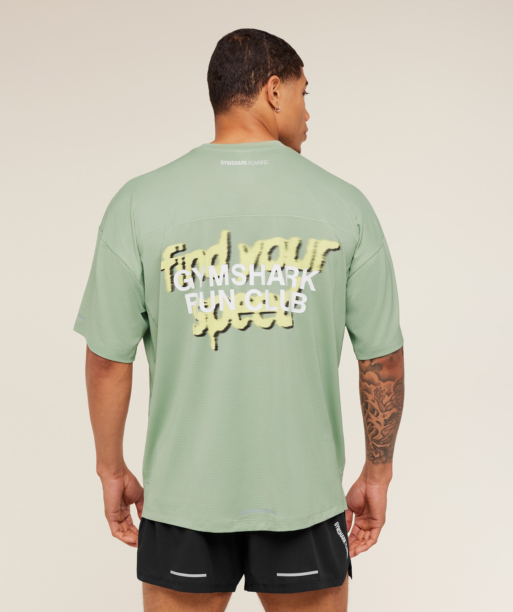 Running Graphic T-Shirt - GS Haze Green — imagem 4