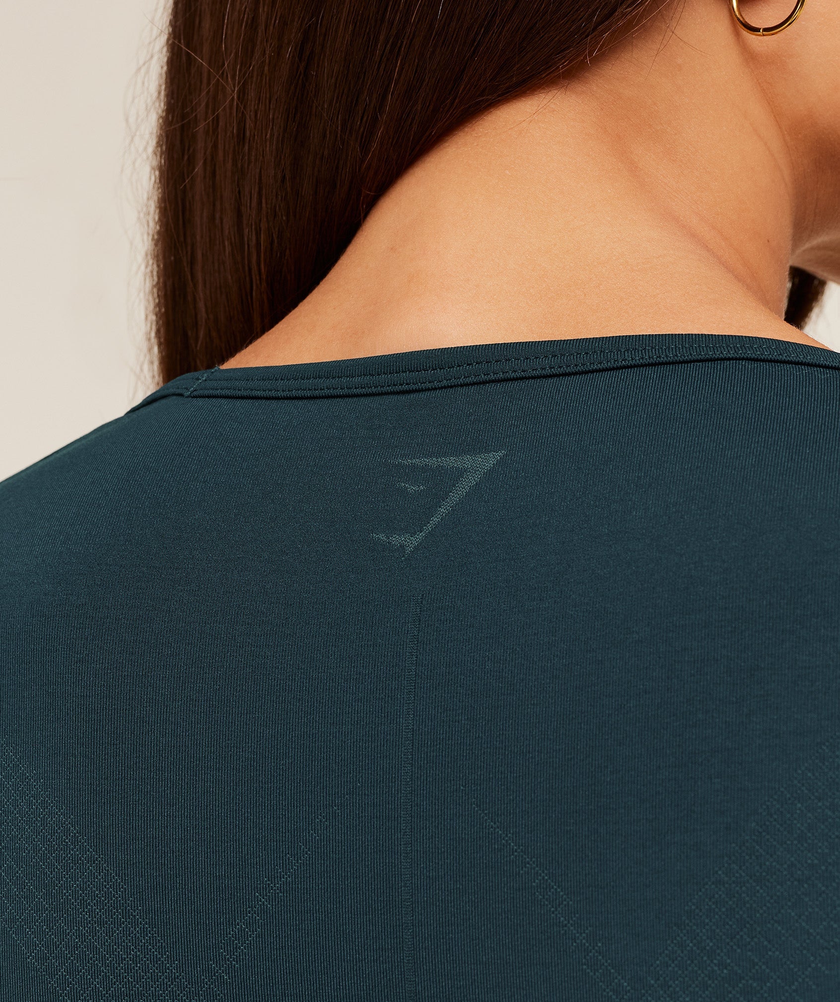 Weekend Seamless Short Sleeve Top - Deep Petrol Blue /  Stealth Blue — imagem 5