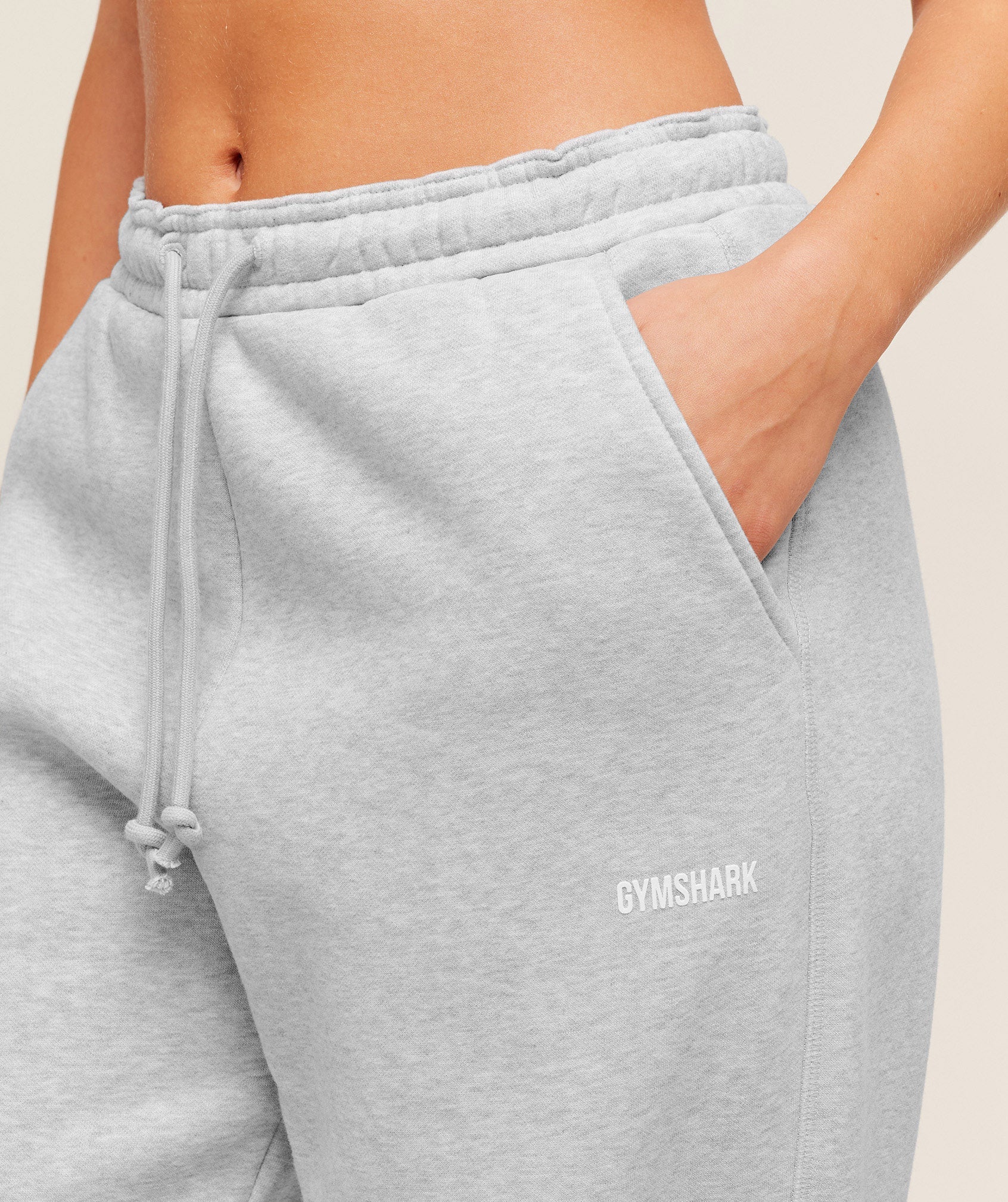 Cosy Luxe Straight Leg Regular Joggers - Soft Grey Marl — imagem 4