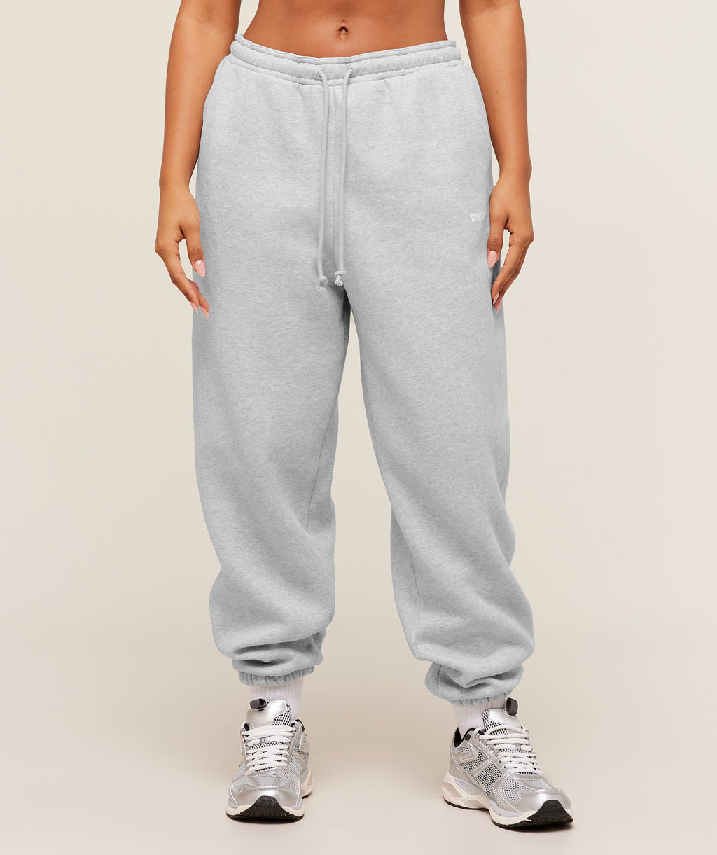 Cosy Luxe Cuffed Joggers - Soft Grey Marl — imagem 1