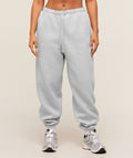 Cosy Luxe Cuffed Joggers - Soft Grey Marl — imagem 1