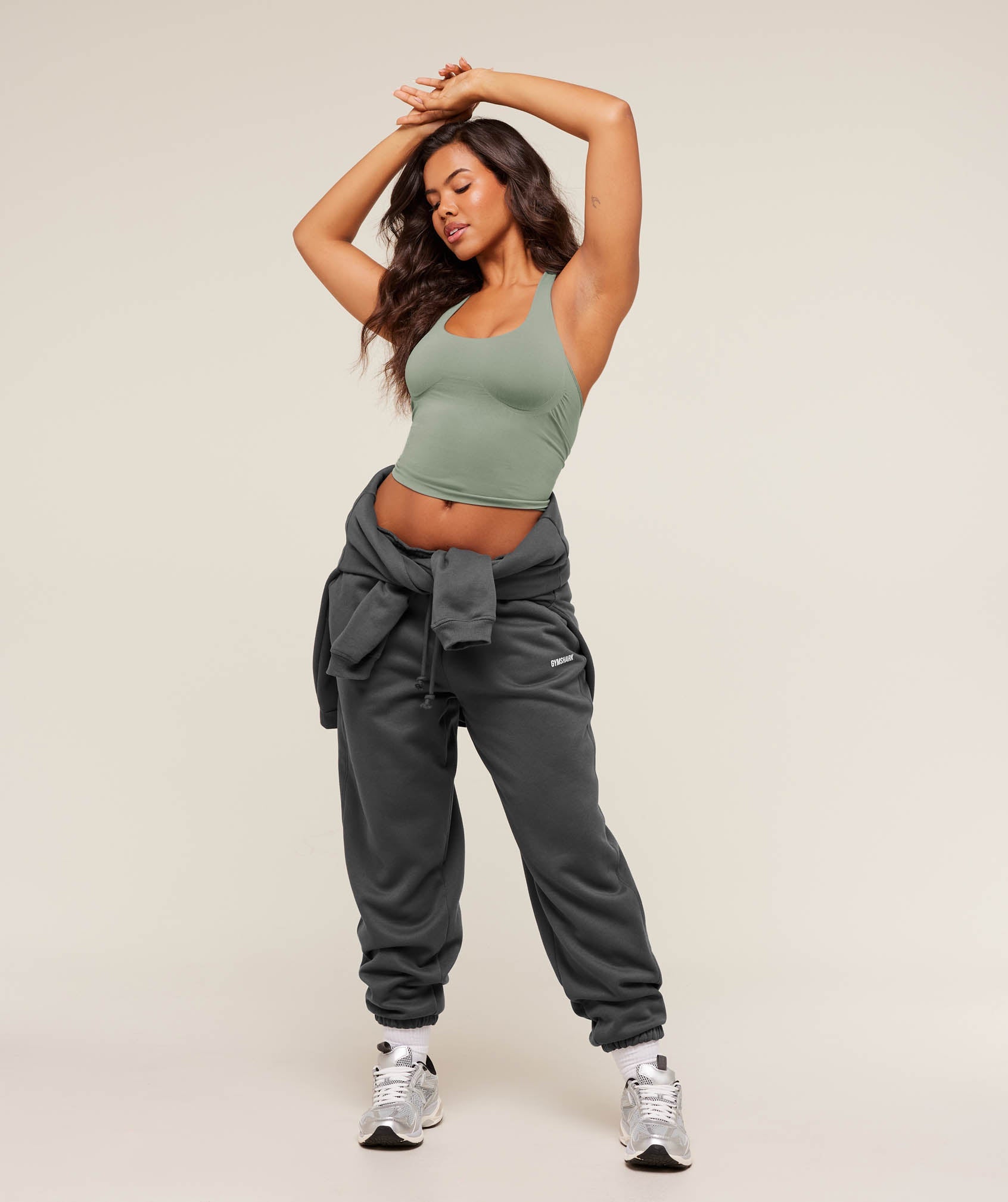 Cosy Luxe Cuffed Joggers - Grey — imagem 4