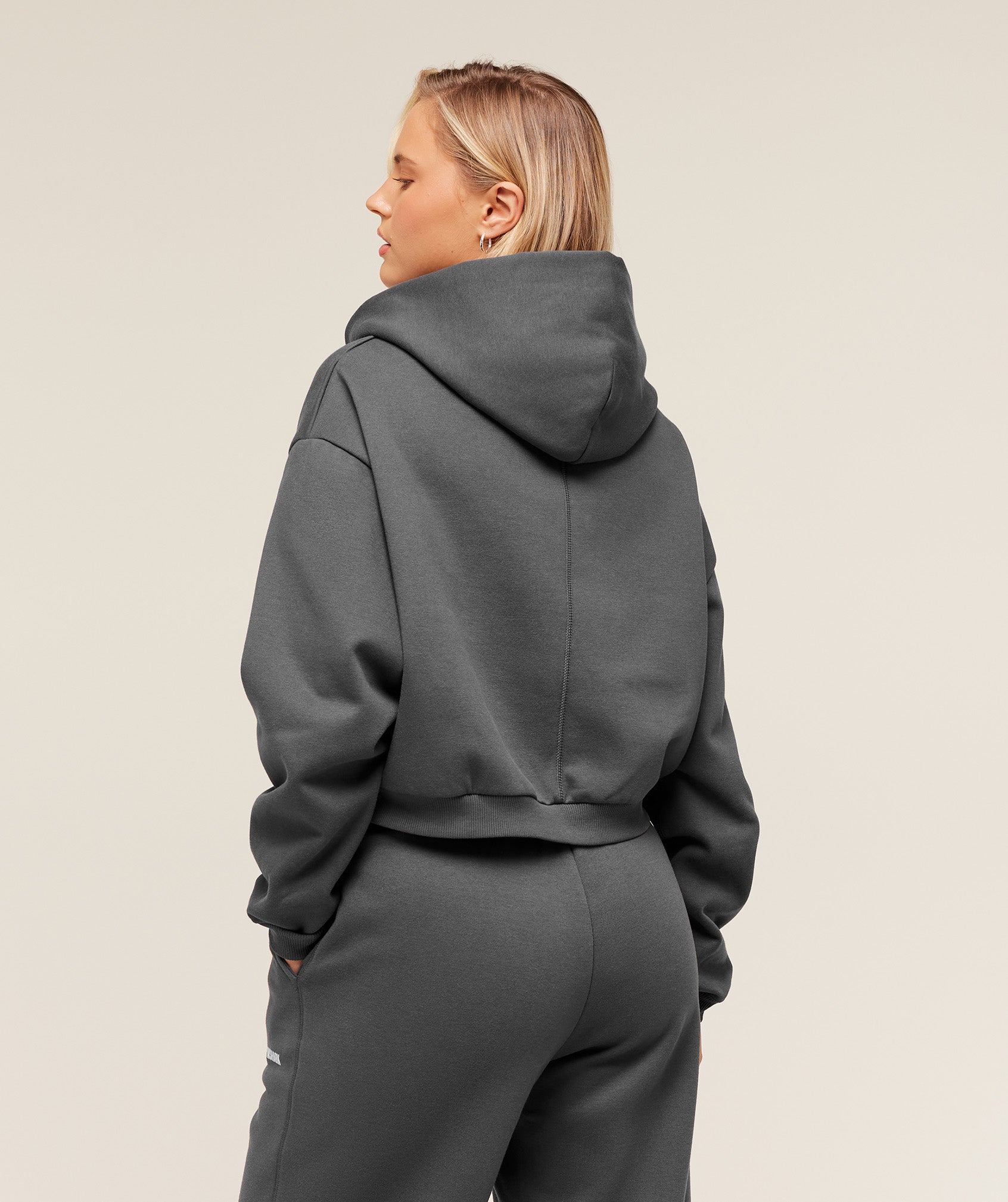 Cosy Luxe Zip Through Hoodie - Grey — imagem 3