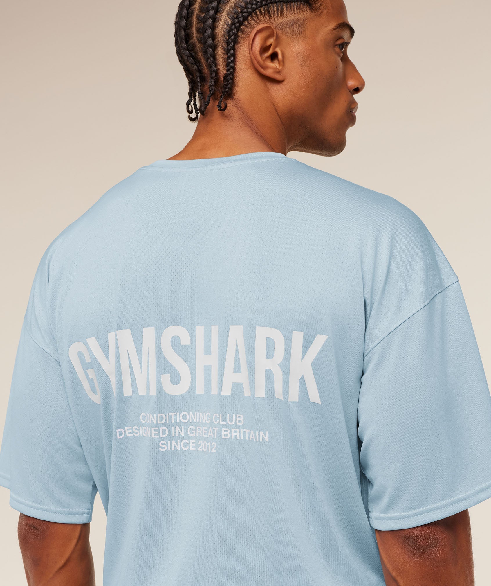 Conditioning Club Oversized T-Shirt - Chilled Blue/White — imagem 6