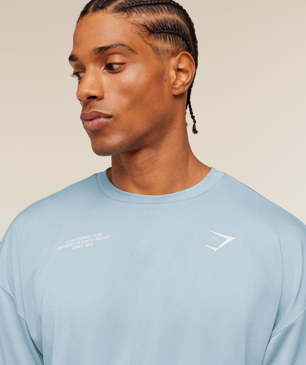 Conditioning Club Oversized T-Shirt - Chilled Blue/White — imagem 5