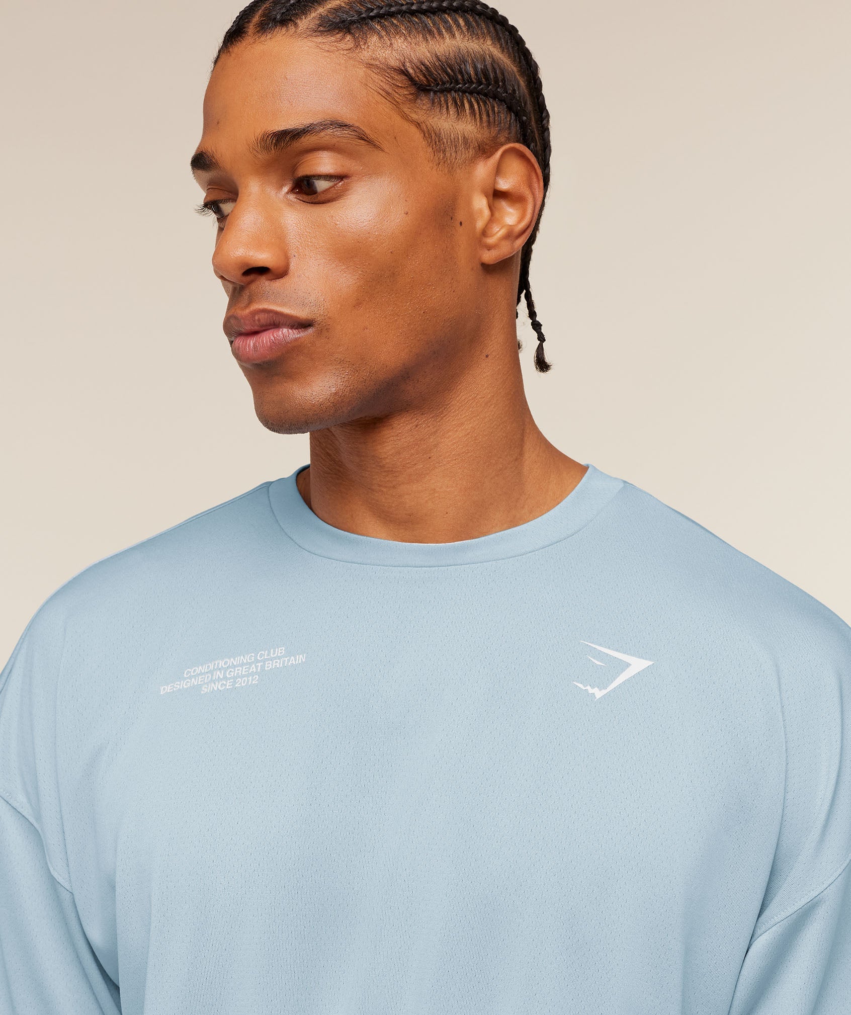 Conditioning Club Oversized T-Shirt - Chilled Blue/White — imagem 5