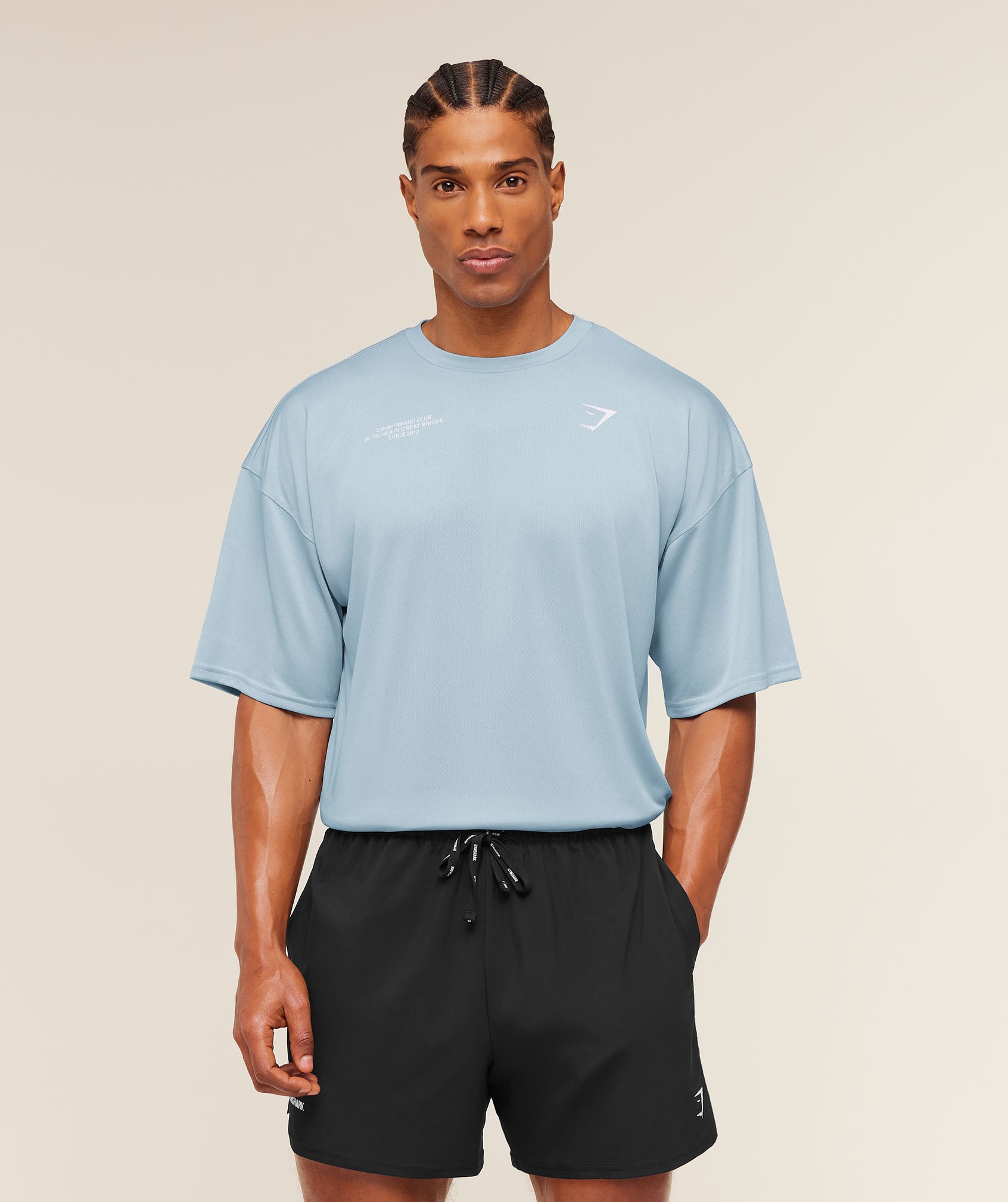 Conditioning Club Oversized T-Shirt - Chilled Blue/White — imagem 3