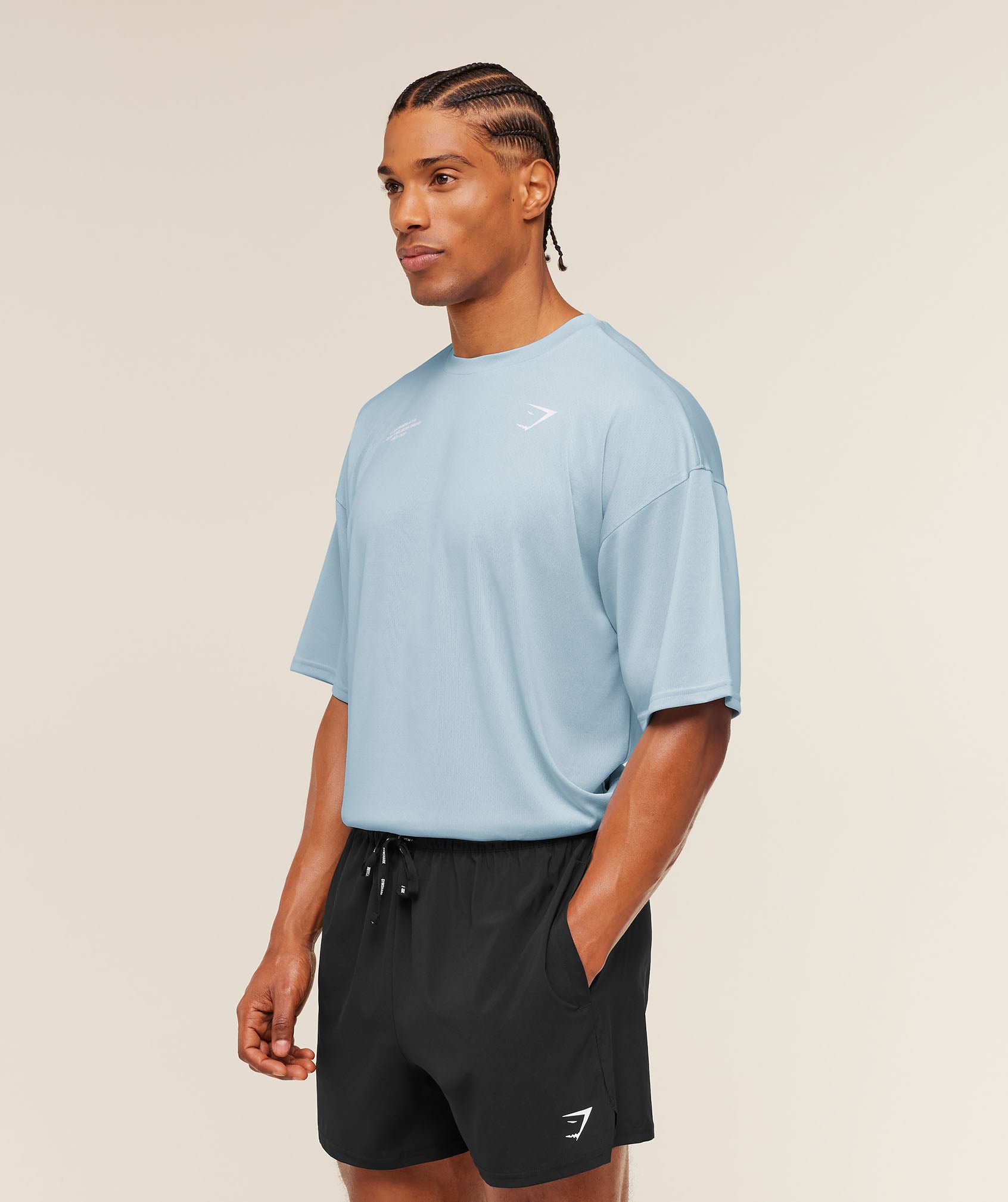 Conditioning Club Oversized T-Shirt - Chilled Blue/White — imagem 2